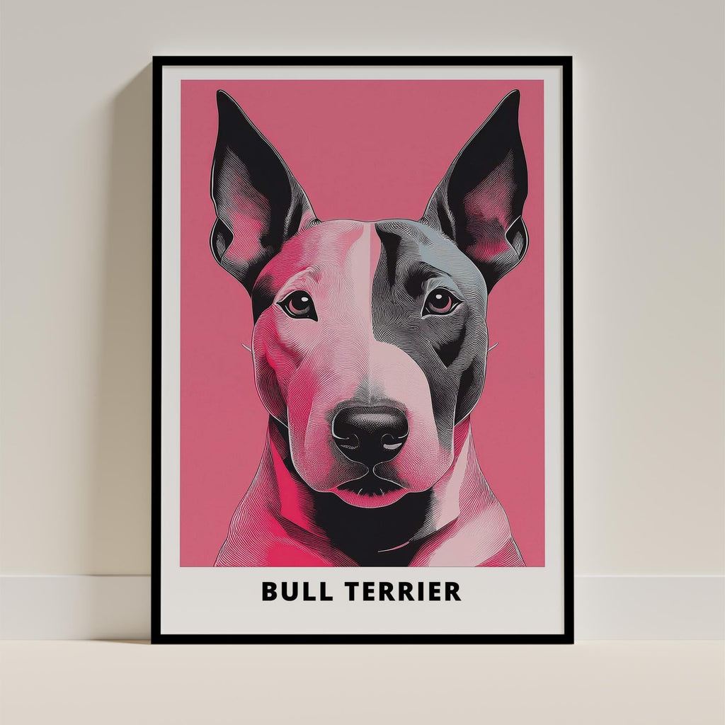 Bull Terrier Pink and Black Dog Series 2 image 0