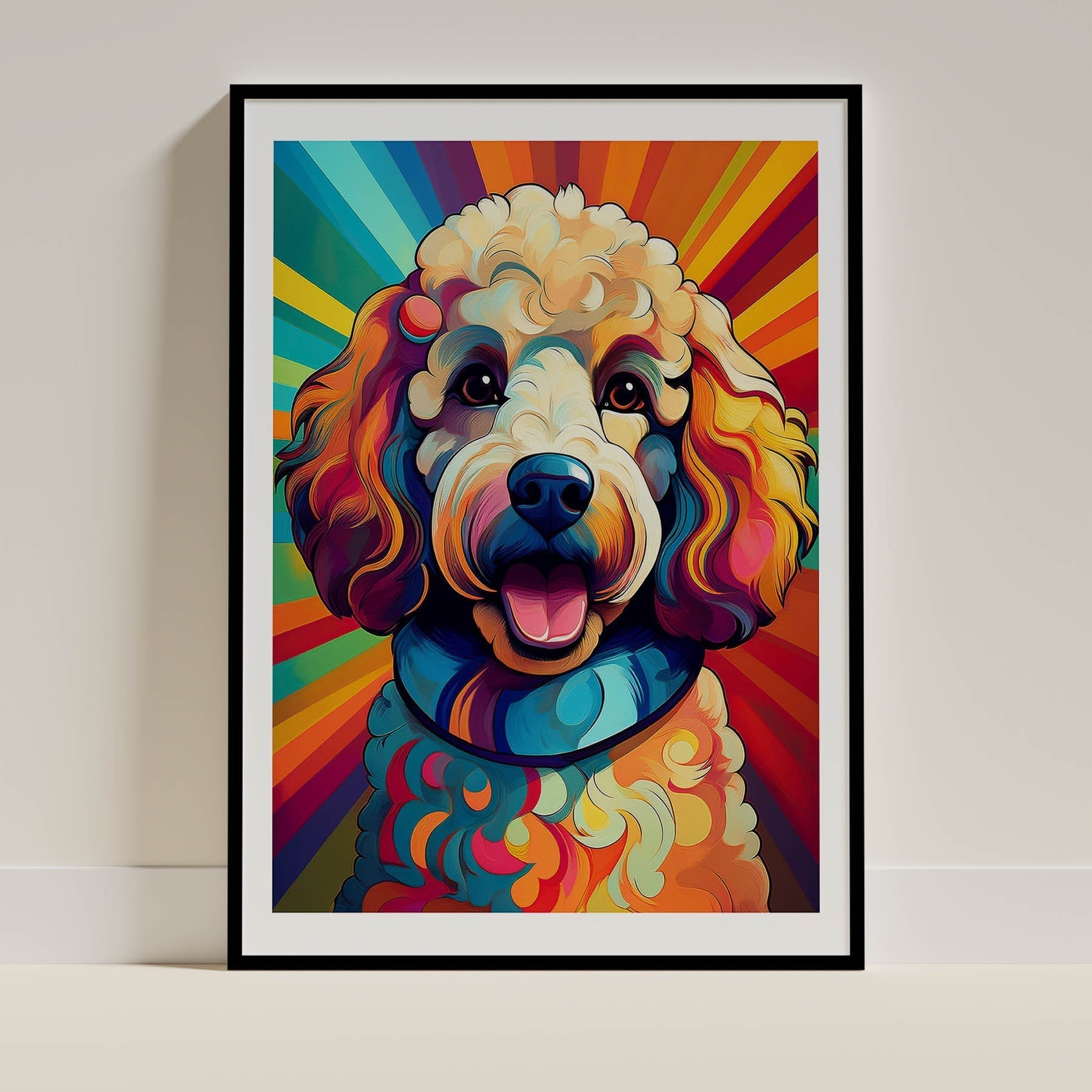 Poodle Dog Art Print Unframed Vol 2 | 10 Unique Designs | Wall Art Gift for Dog Lovers - Image 10 | Dogsy & Co