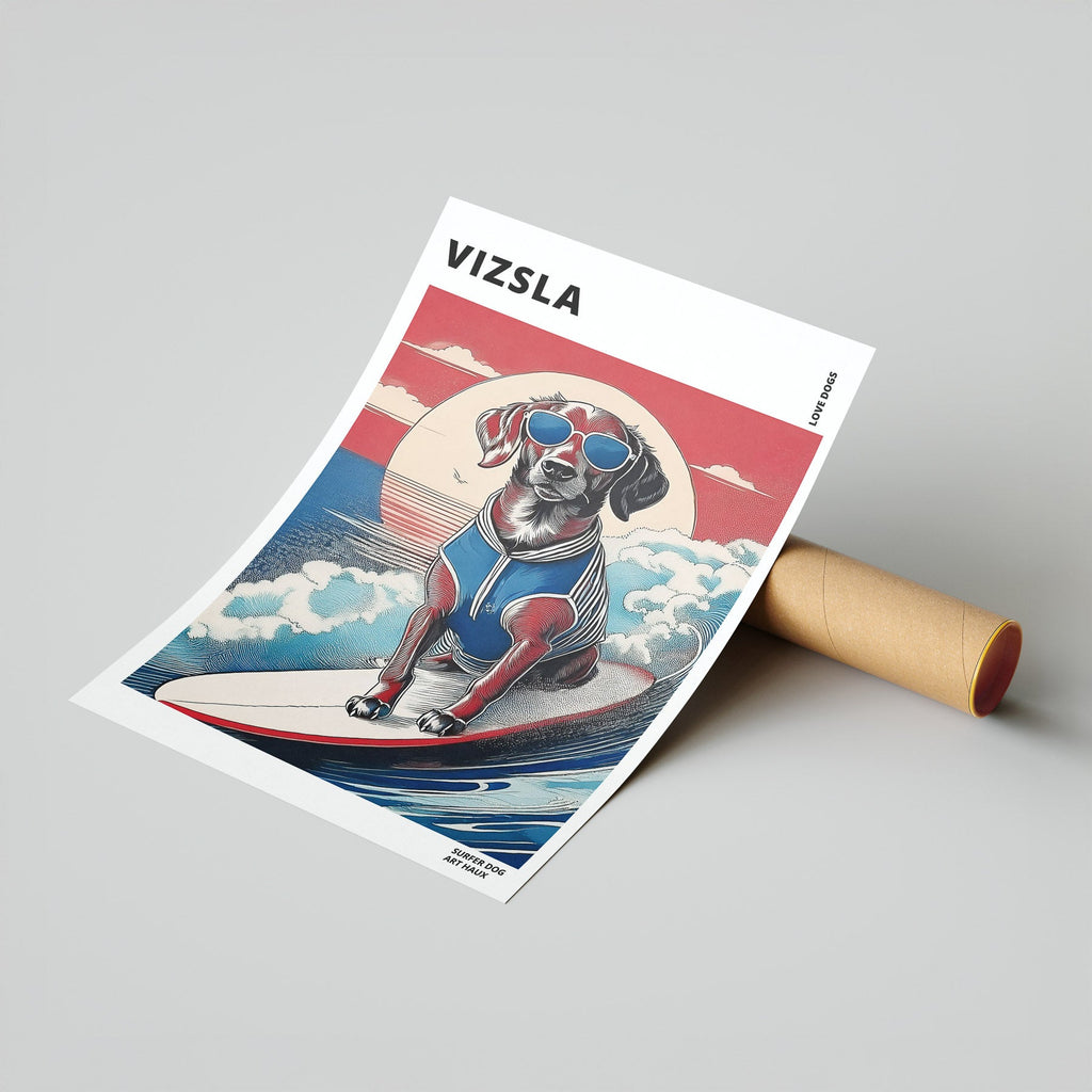Vizsla Hokosai Surfer Dogs 1 image 7