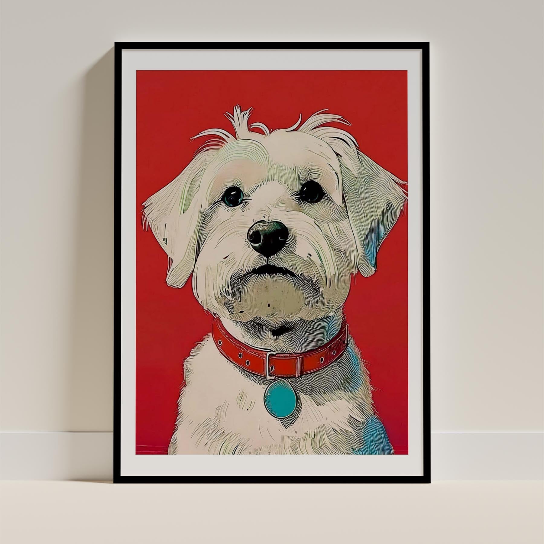 Maltese Dog Art Print Unframed Vol 1 | 11 Unique Designs | Wall Art Gift for Dog Lovers - Image 3 | Dogsy & Co