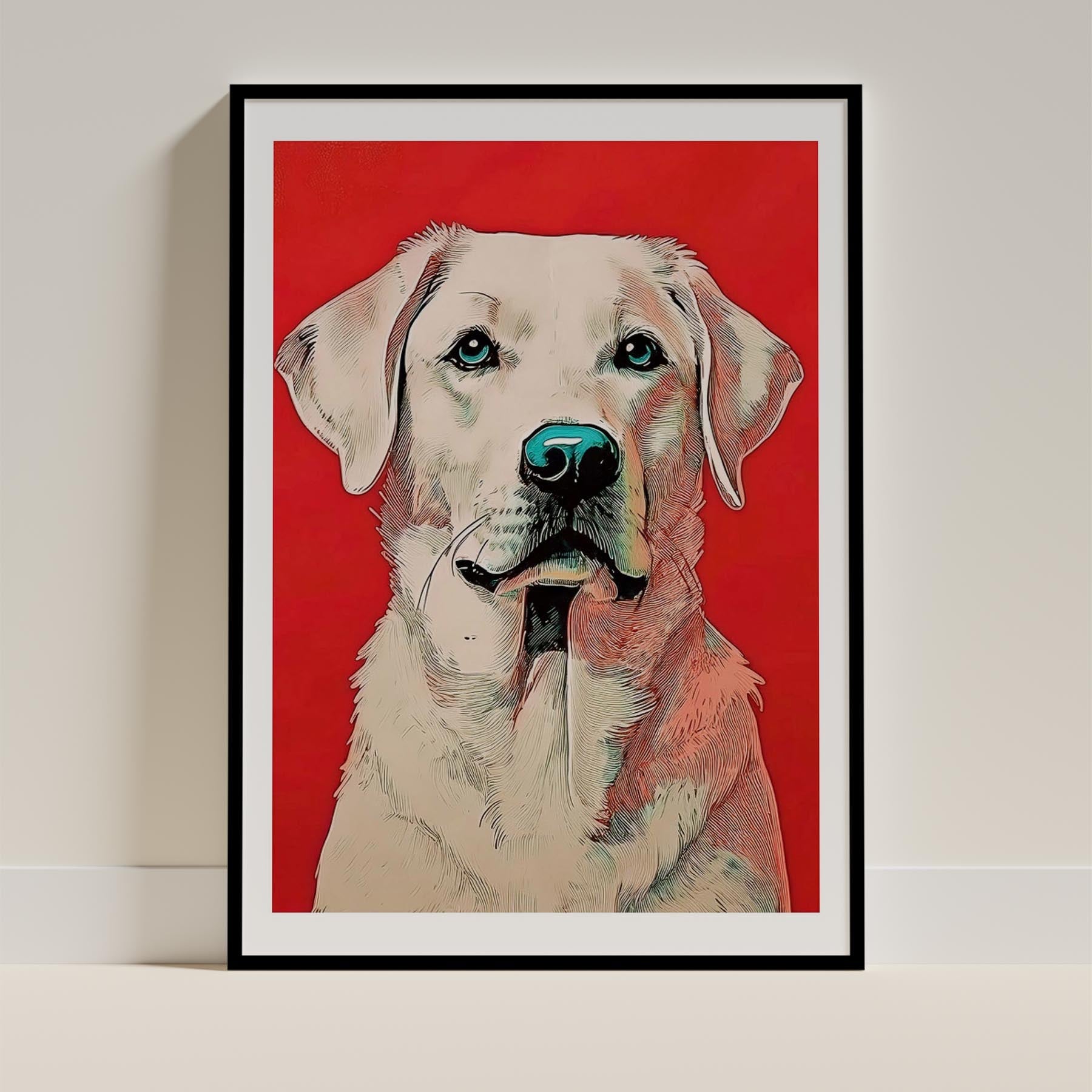 Labrador Retriever Dog Art Print Unframed Vol 1 | 11 Unique Designs | Wall Art Gift for Dog Lovers - Image 5 | Dogsy & Co
