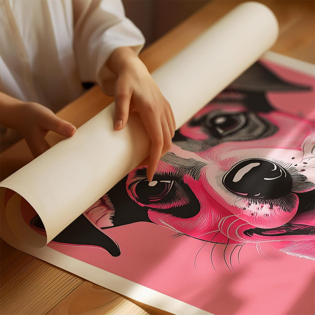 Jack Russell Pink and Black Dog Series 1 image 1