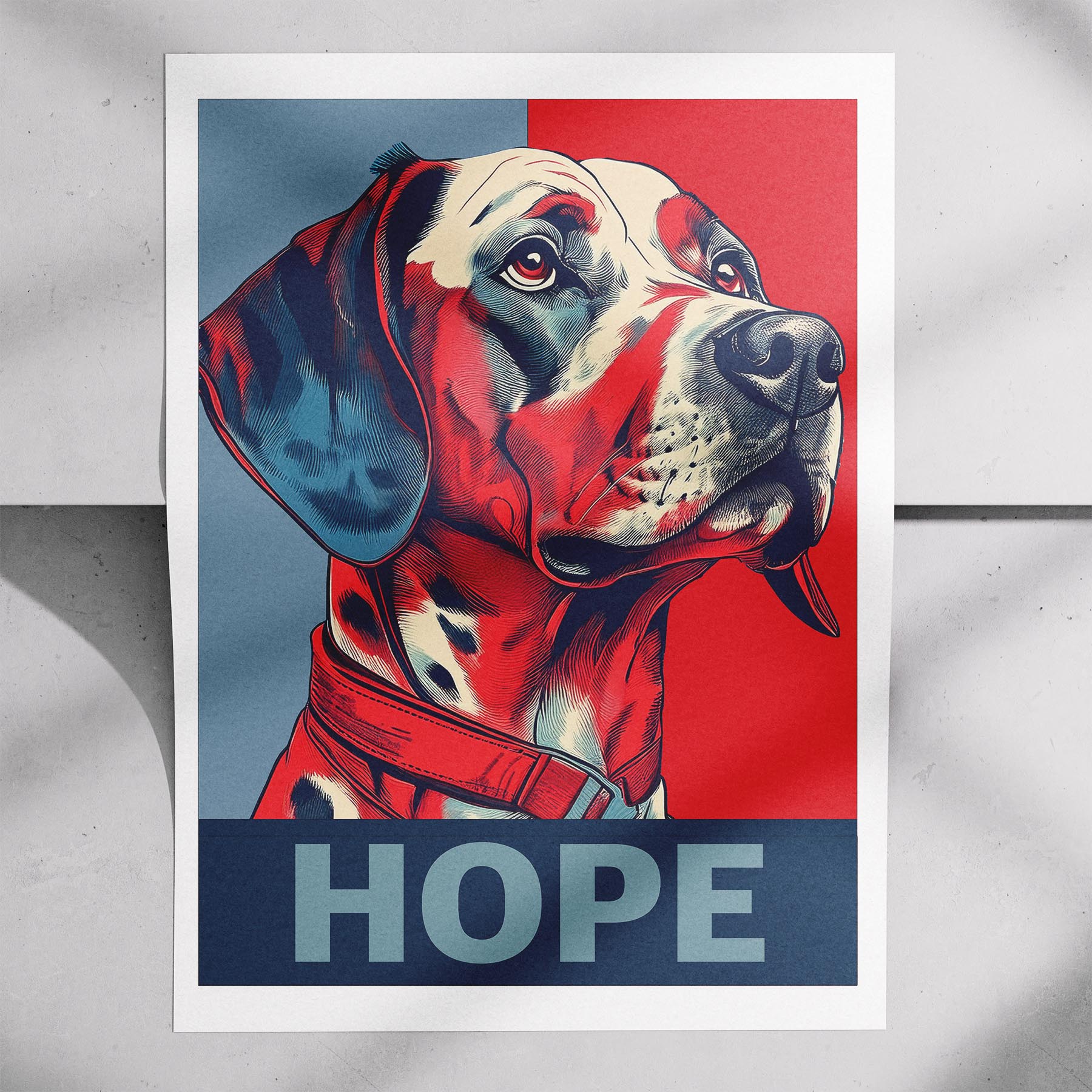 Dalmatian HOPE Series Inspired by the Obama Poster image 7
