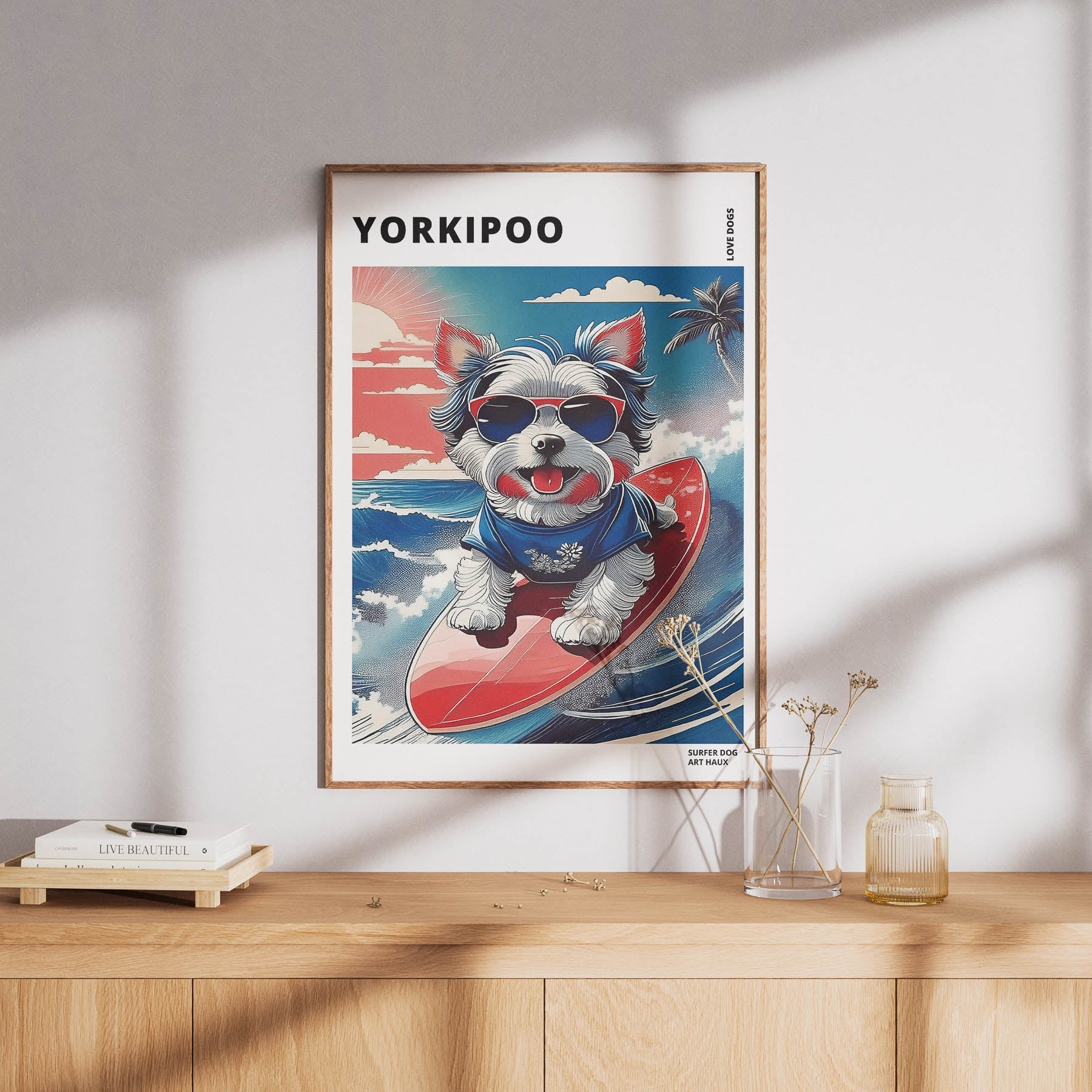 Yorkipoo Hokosai Surfer Dogs 1 image 8