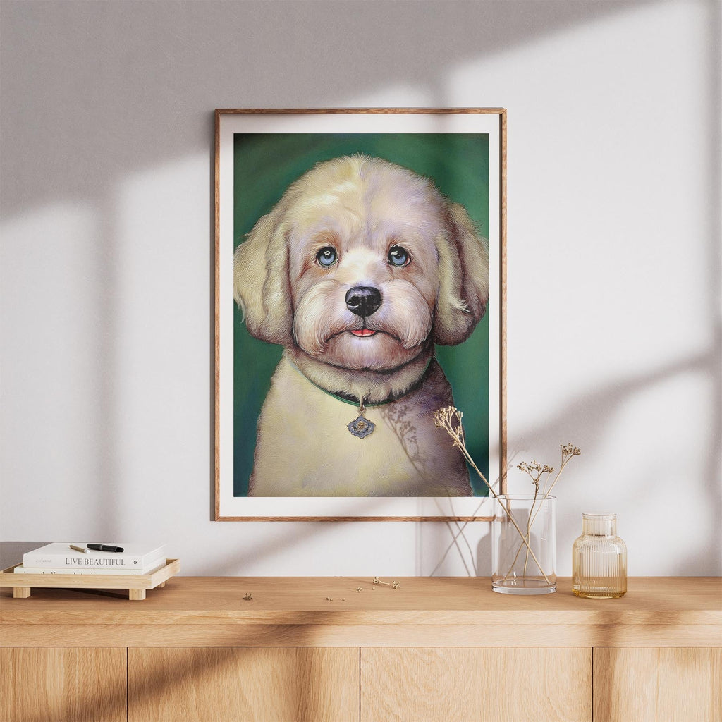Bichon Frise Green Painted Series image 8