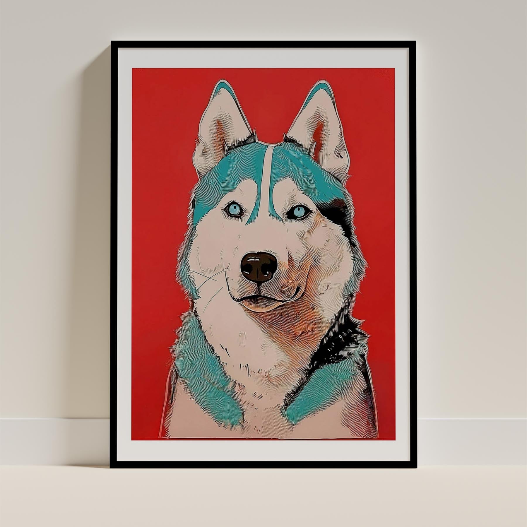 Siberian Husky Dog Art Print Unframed Vol 1 | 11 Unique Designs | Wall Art Gift for Dog Lovers - Image 3 | Dogsy & Co
