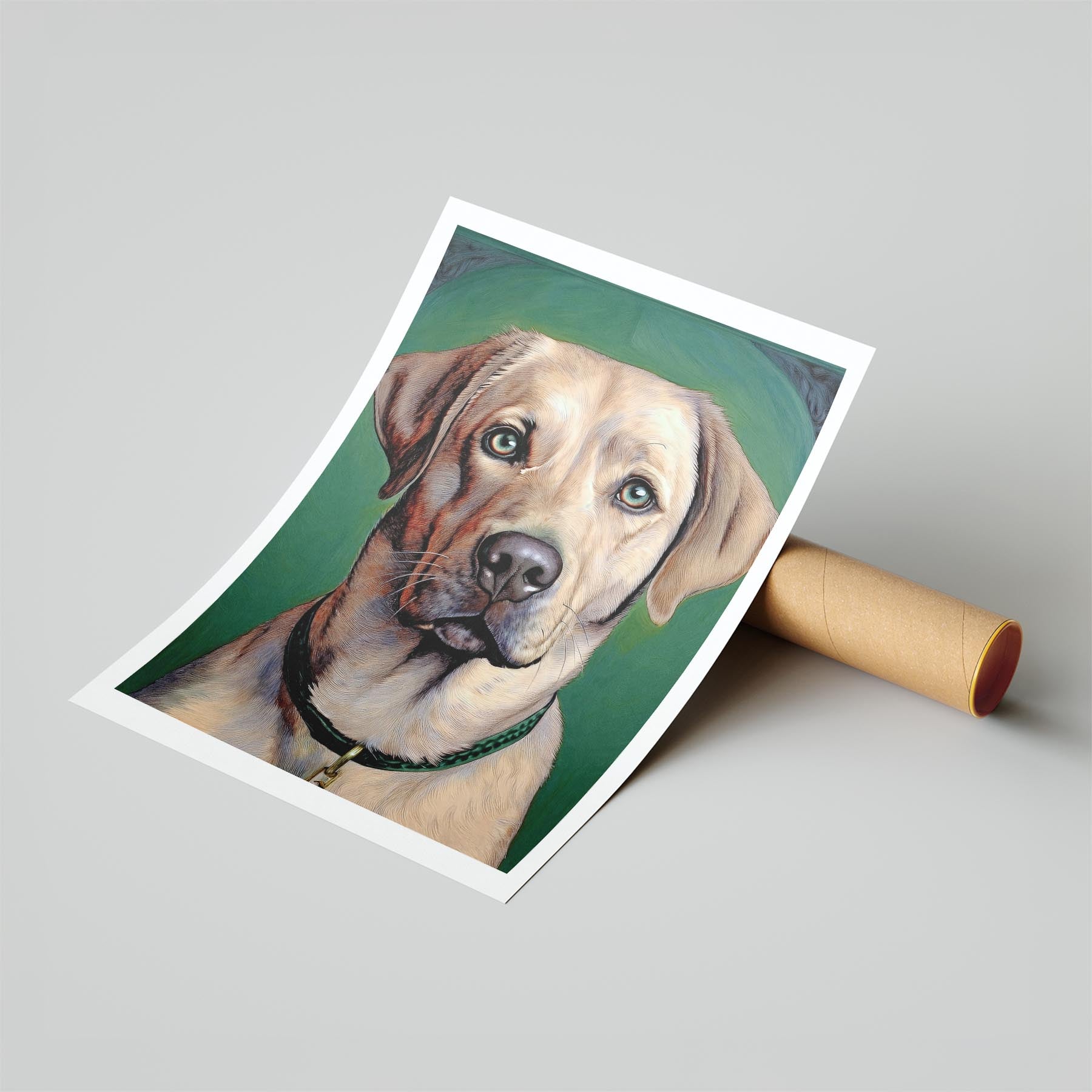 Labrador Retriever Green Painted Series image 6