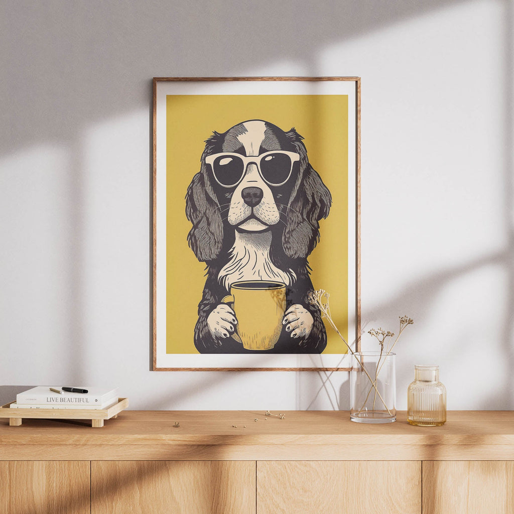 Cavalier King Charles Spaniel Chillin Coffee Dog image 8
