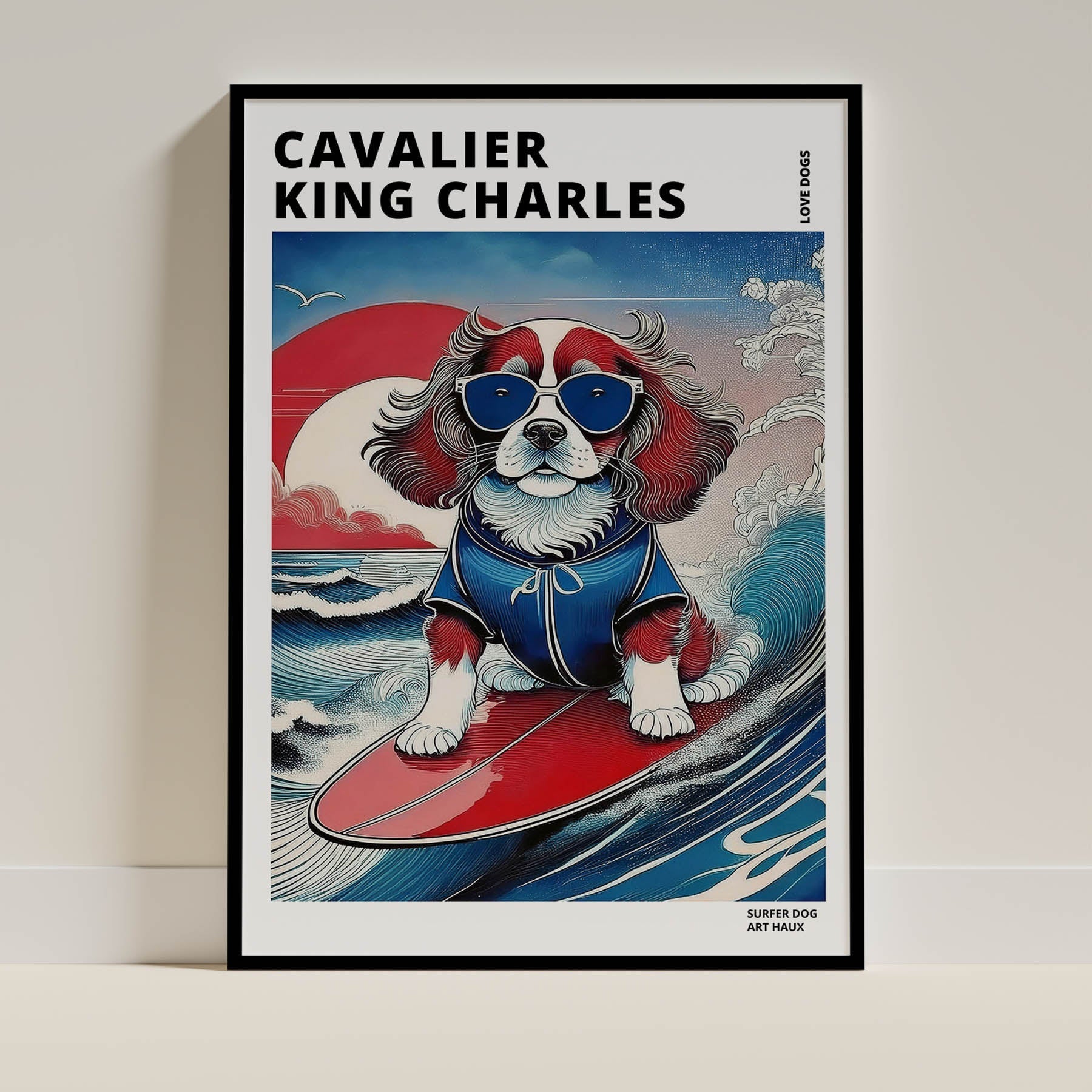 Cavalier King Charles Spaniel Dog Art Print Unframed Vol 1 | 11 Unique Designs | Wall Art Gift for Dog Lovers - Image 9 | ...