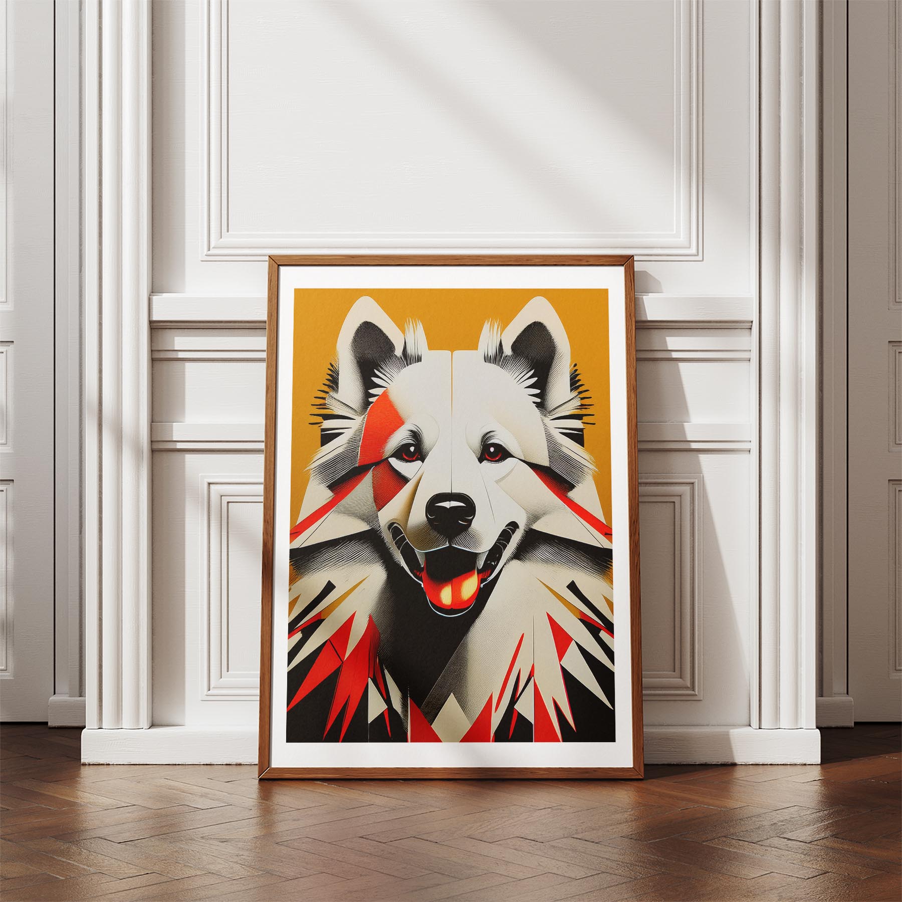 Samoyed Geometric Orange Series image 4