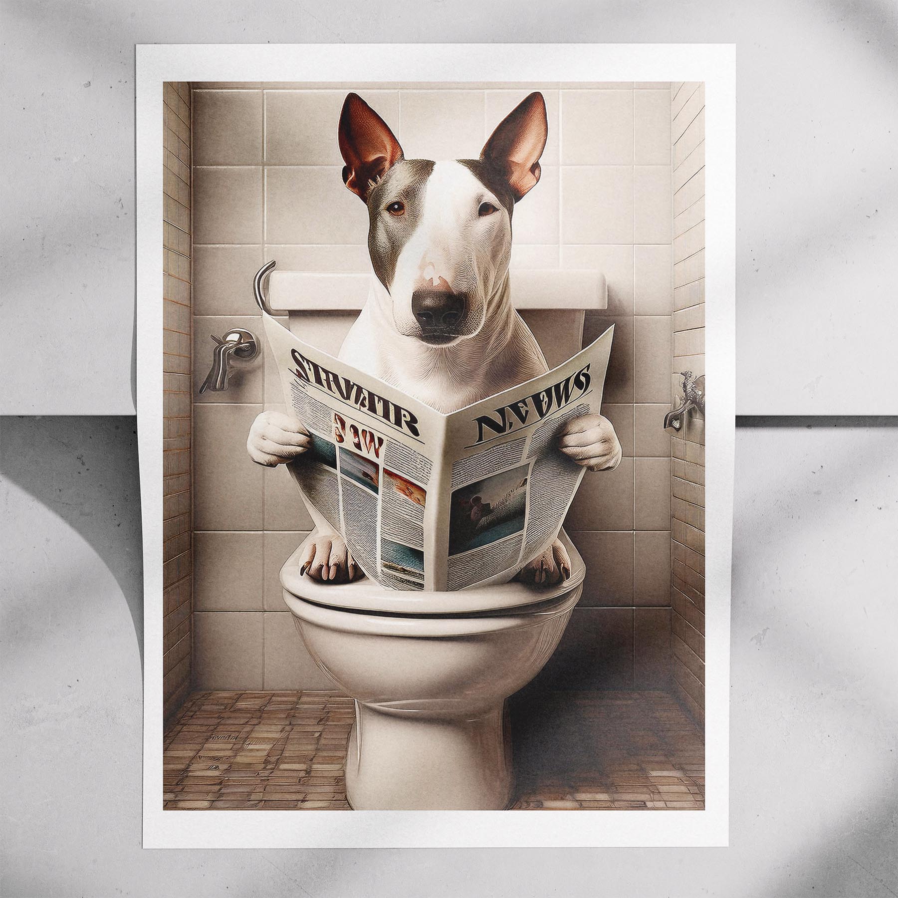 Bull Terrier Toilet Humour Dog Series 3 image 7