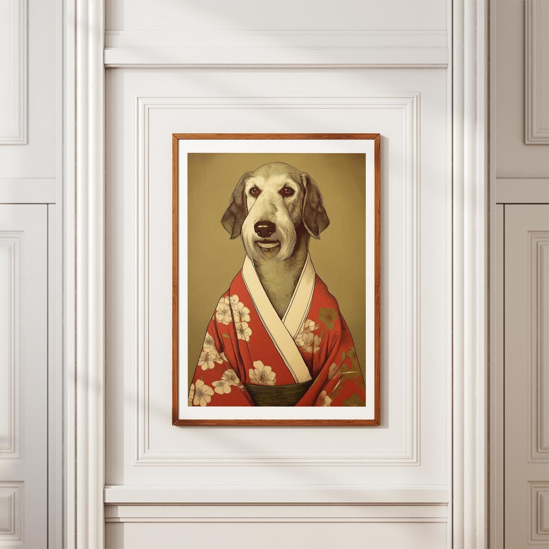 Irish Wolfhound Japanse Kimono Dog Series image 3