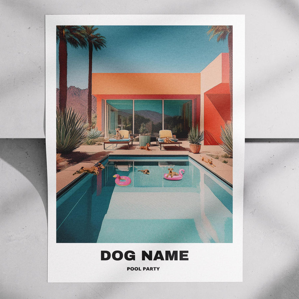 Irish Terrier Custom Pool Party WITH TEXT image 7