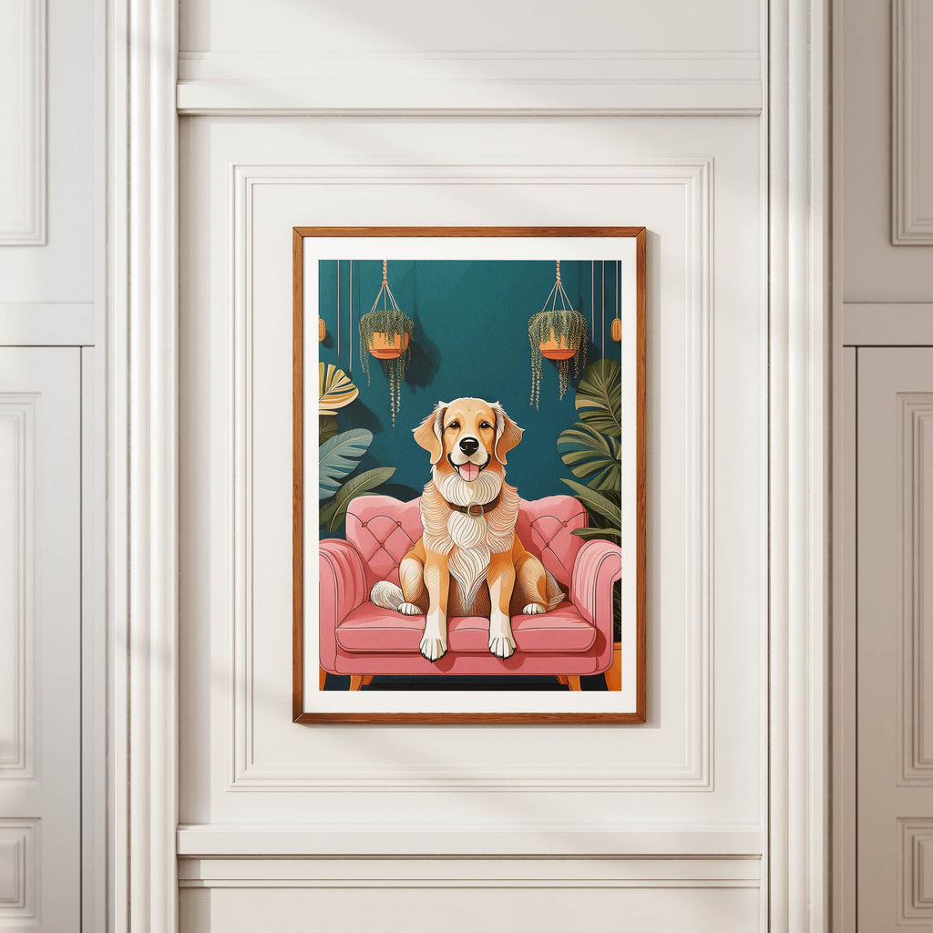 Golden Retriever Just Lounging Around 1 image 2