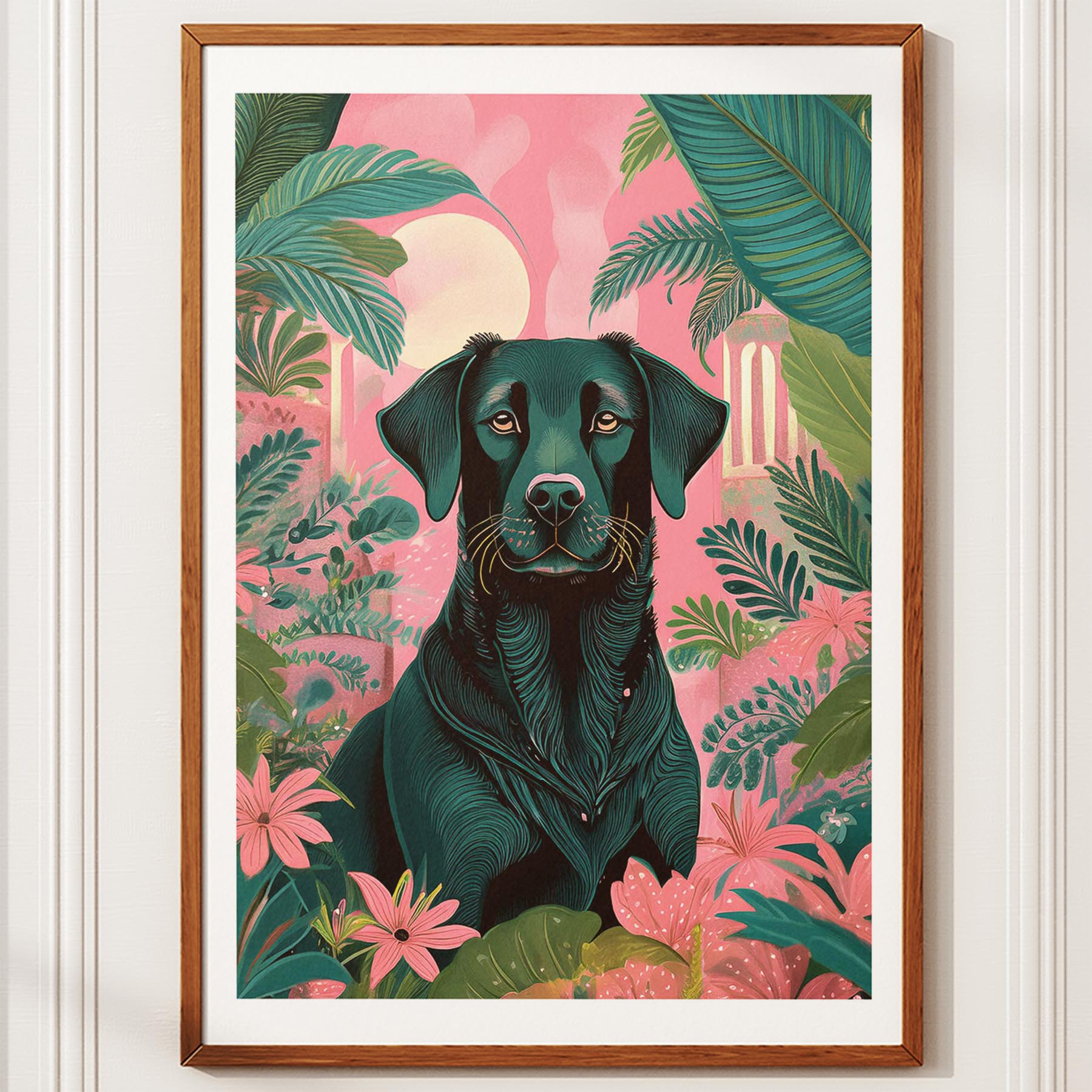 Labrador Retriever Flowery Dog image 10