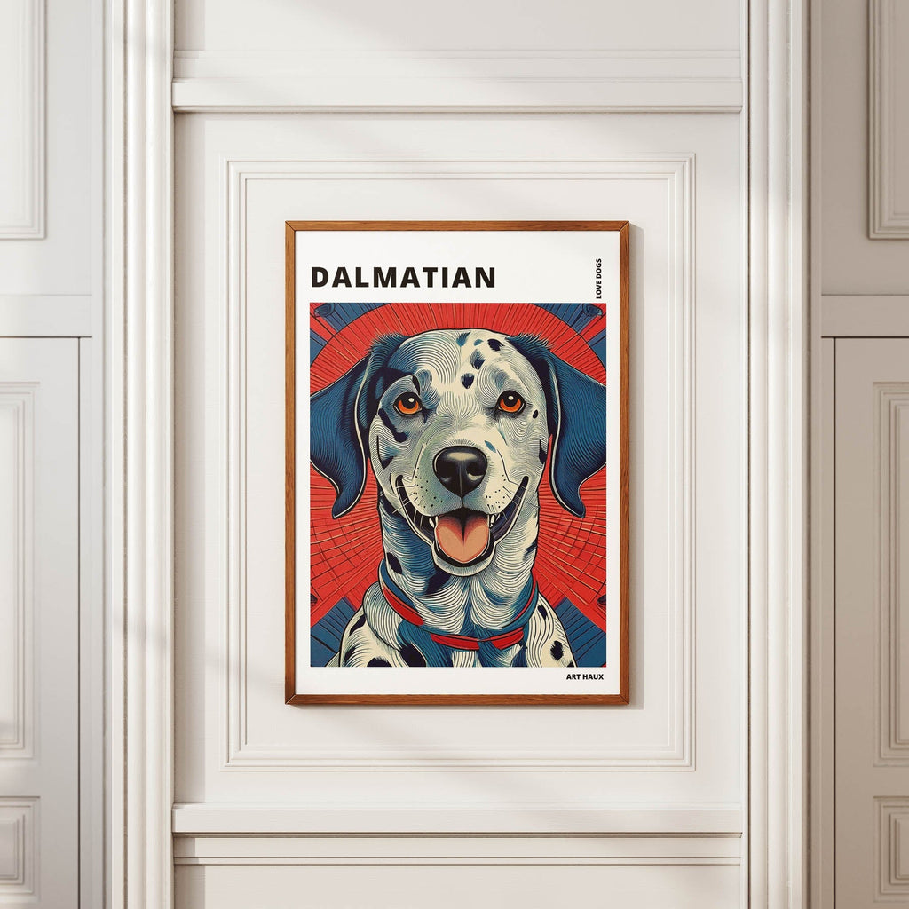 Dalmatian Hokusai Japanese Inspired Dog Series with Text image 3