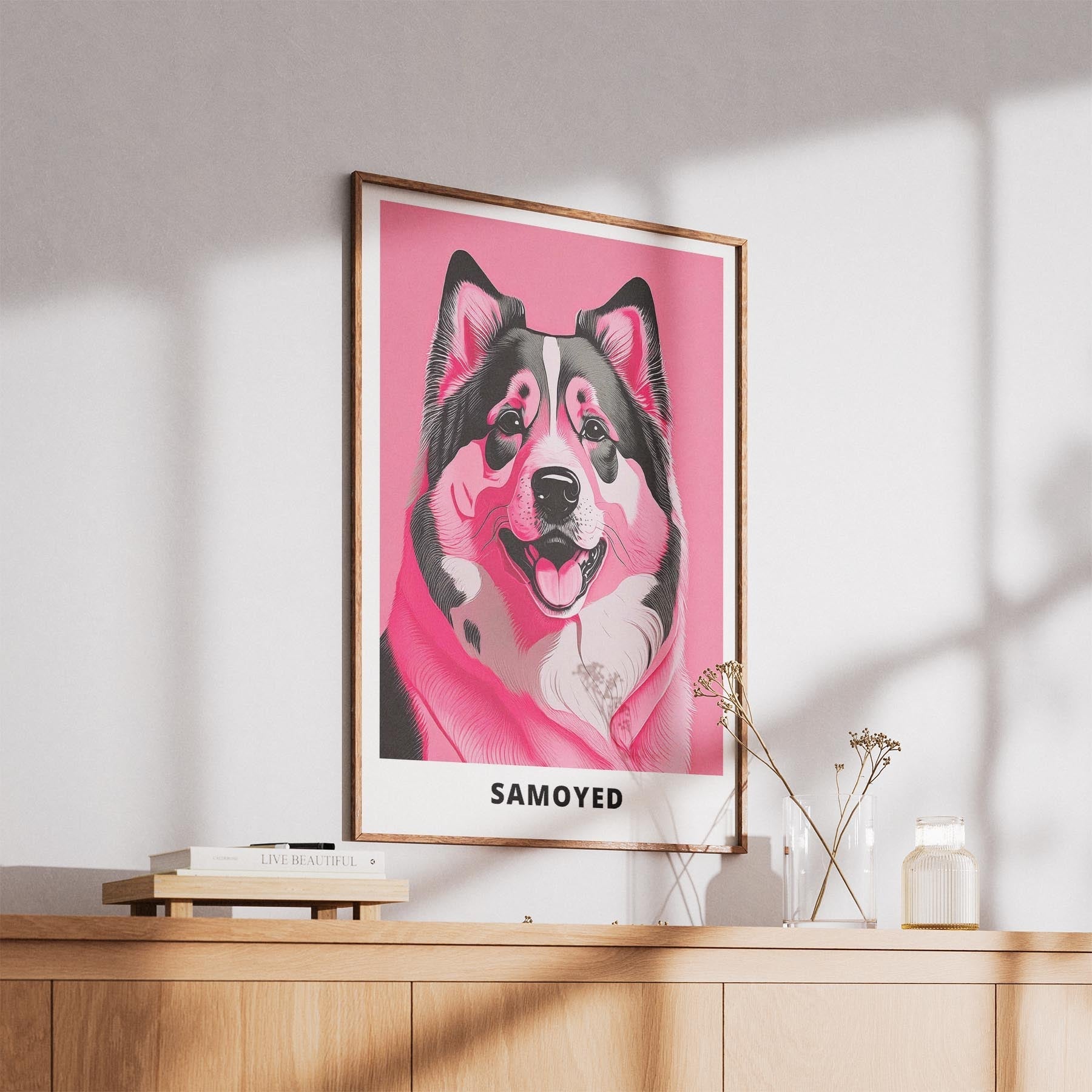 Samoyed Pink and Black Dog Series 1 image 5