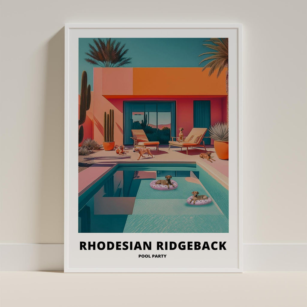 Rhodesian Ridgeback Pool Party image 13