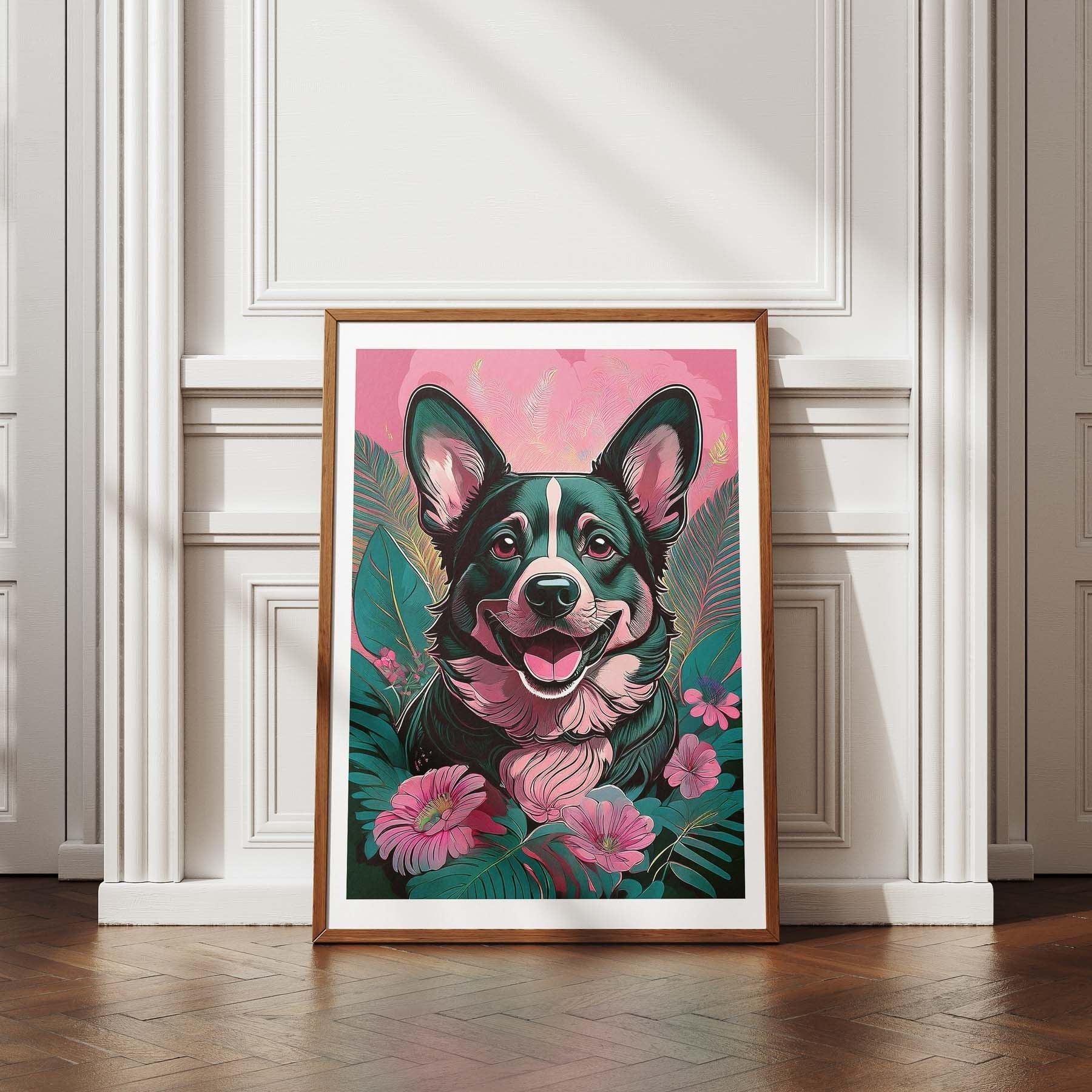 Corgi Flowery Dog image 4