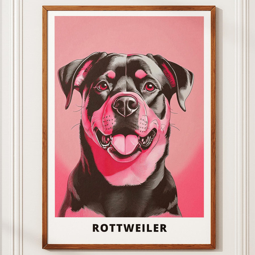 Rottweiler Pink and Black Dog Series 1 image 10