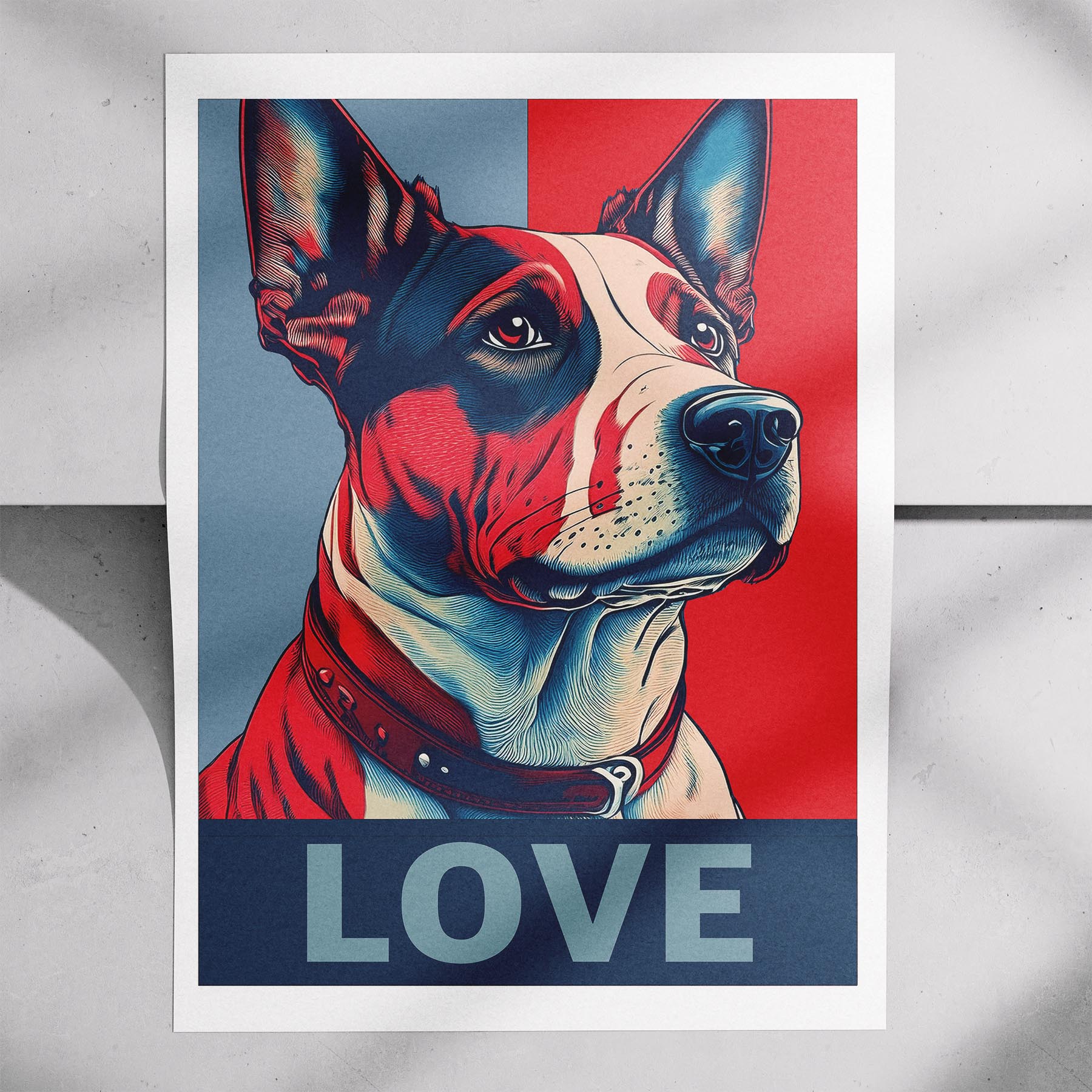Cattle Dog LOVE Series Inspired by the Obama Poster image 7