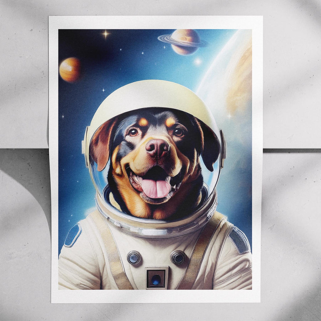 Rottweiler Astronaut Dog Series image 7