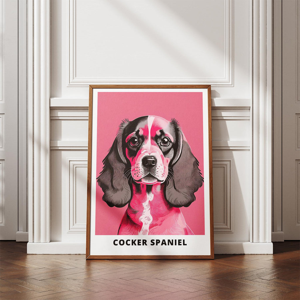 Cocker Spaniel Pink and Black Dog Series 1 image 4