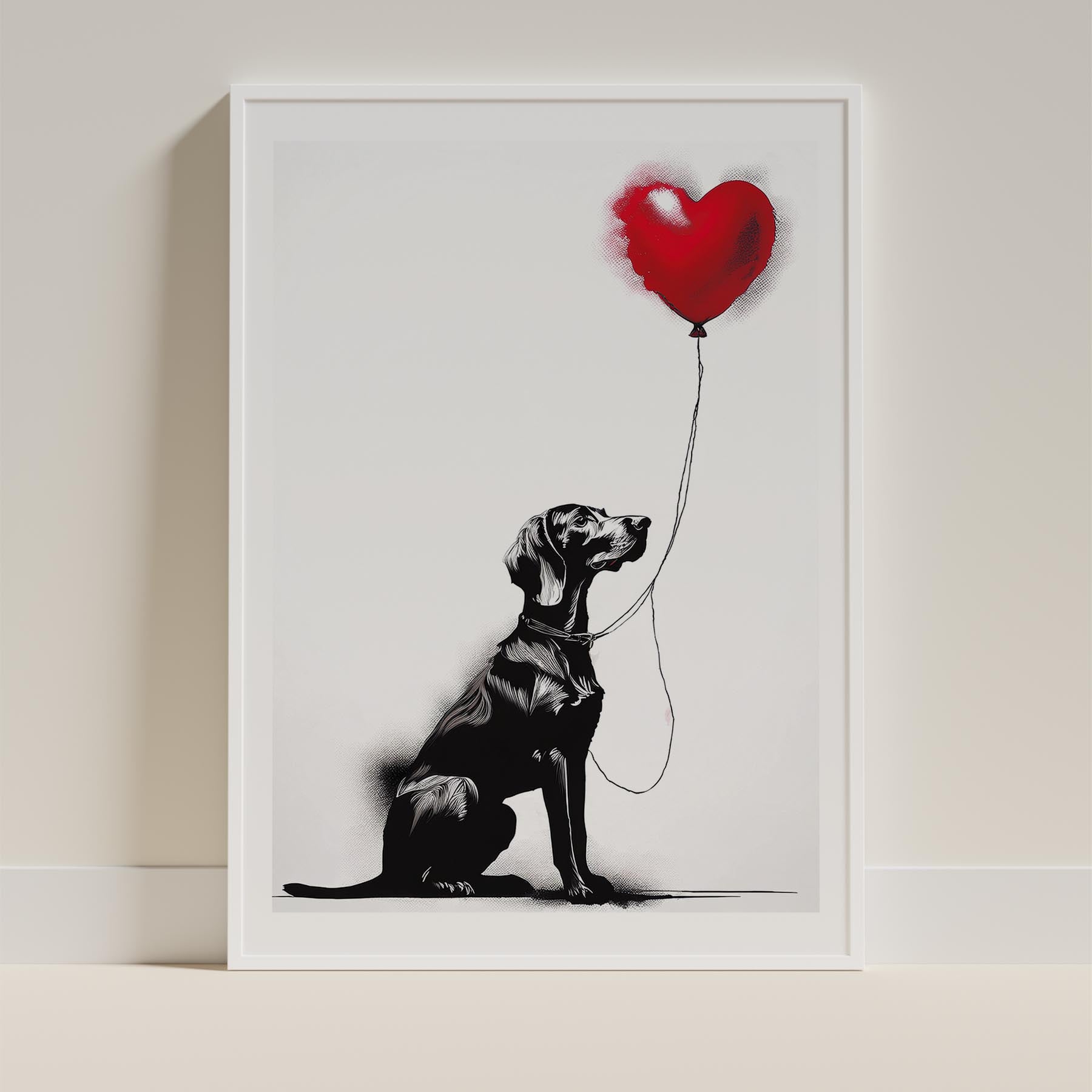 Hungarian Vizsla DOGSY Series inspired by the Art of Banksy image 9