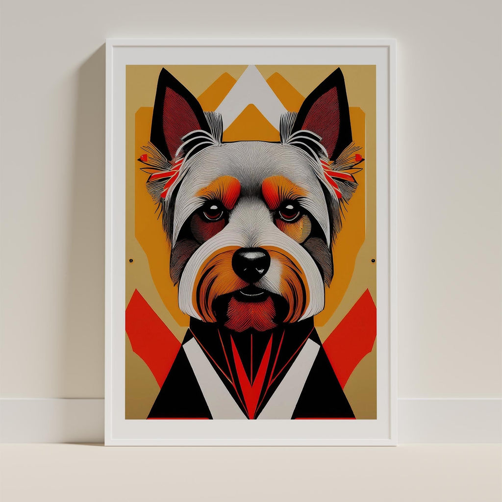 Yorkshire Terrier Geometric Orange Series image 9