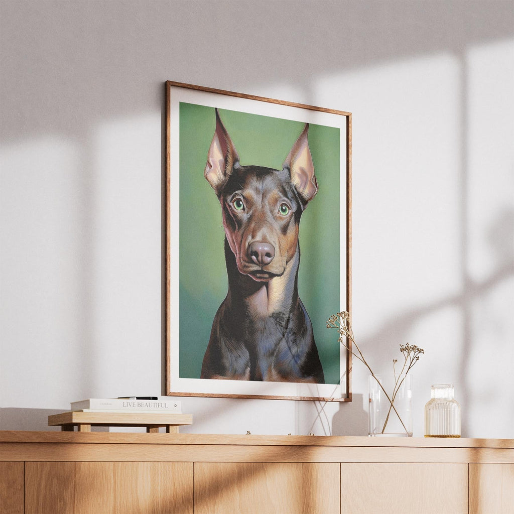 Doberman Green Painted Series image 5