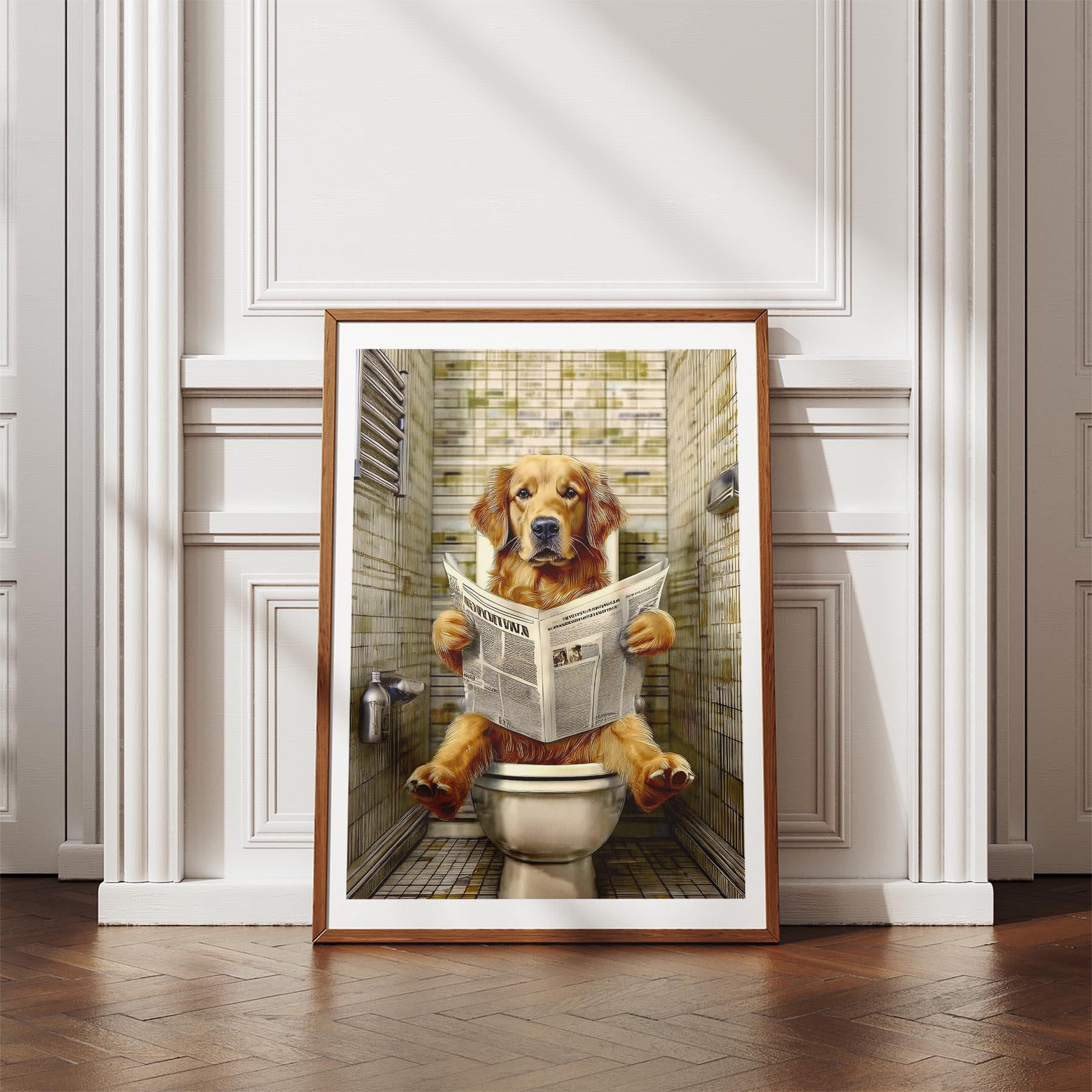 Golden Retriever Toilet Humour Dog Series 2 image 4