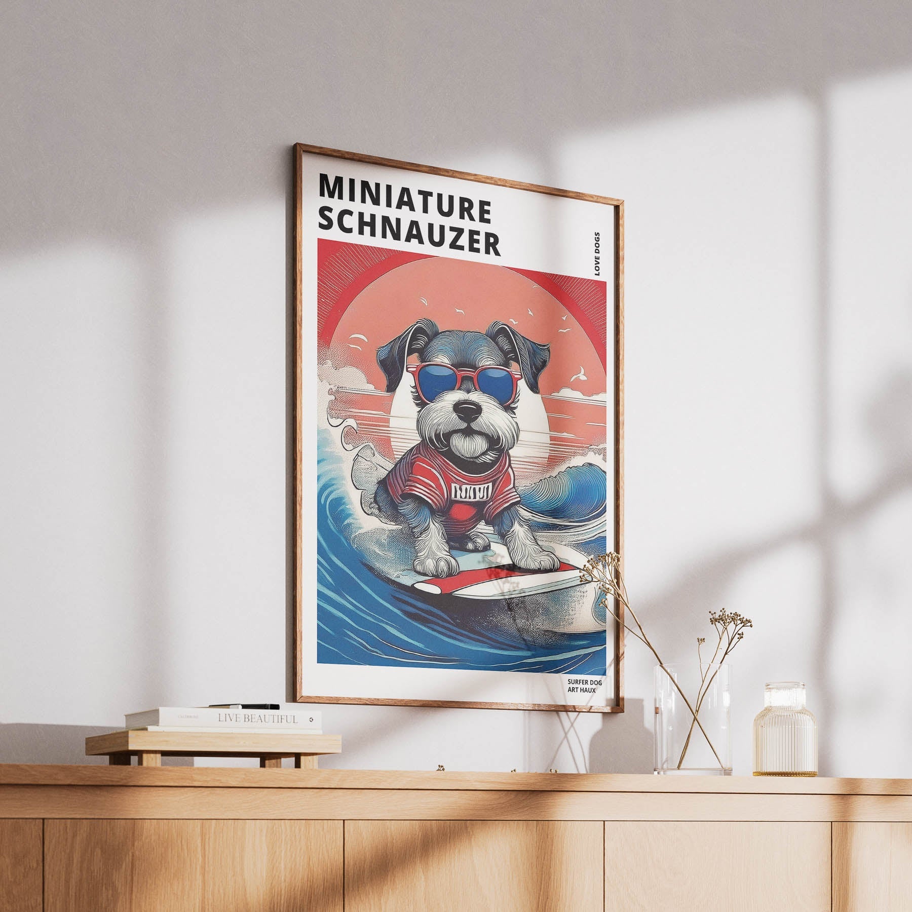 Miniature Schnauzer Hokosai Surfer Dogs 2 image 6