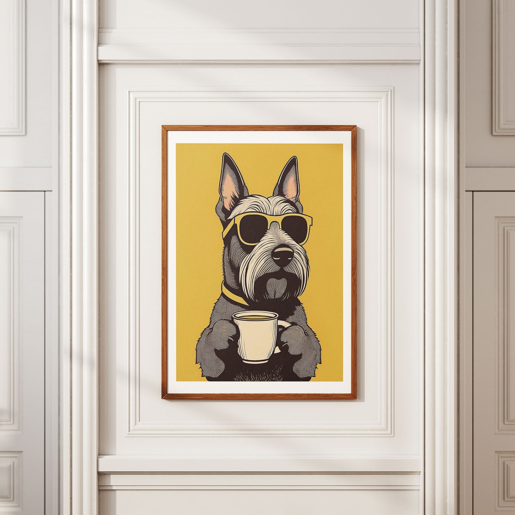Scottish Terrier Chillin Coffee Dog image 2