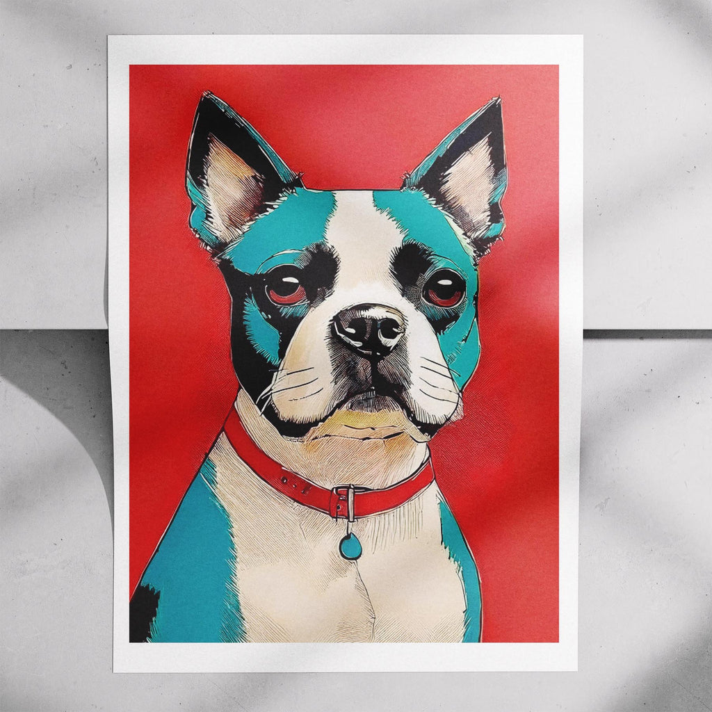 Boston Terrier Red Dog Series image 7