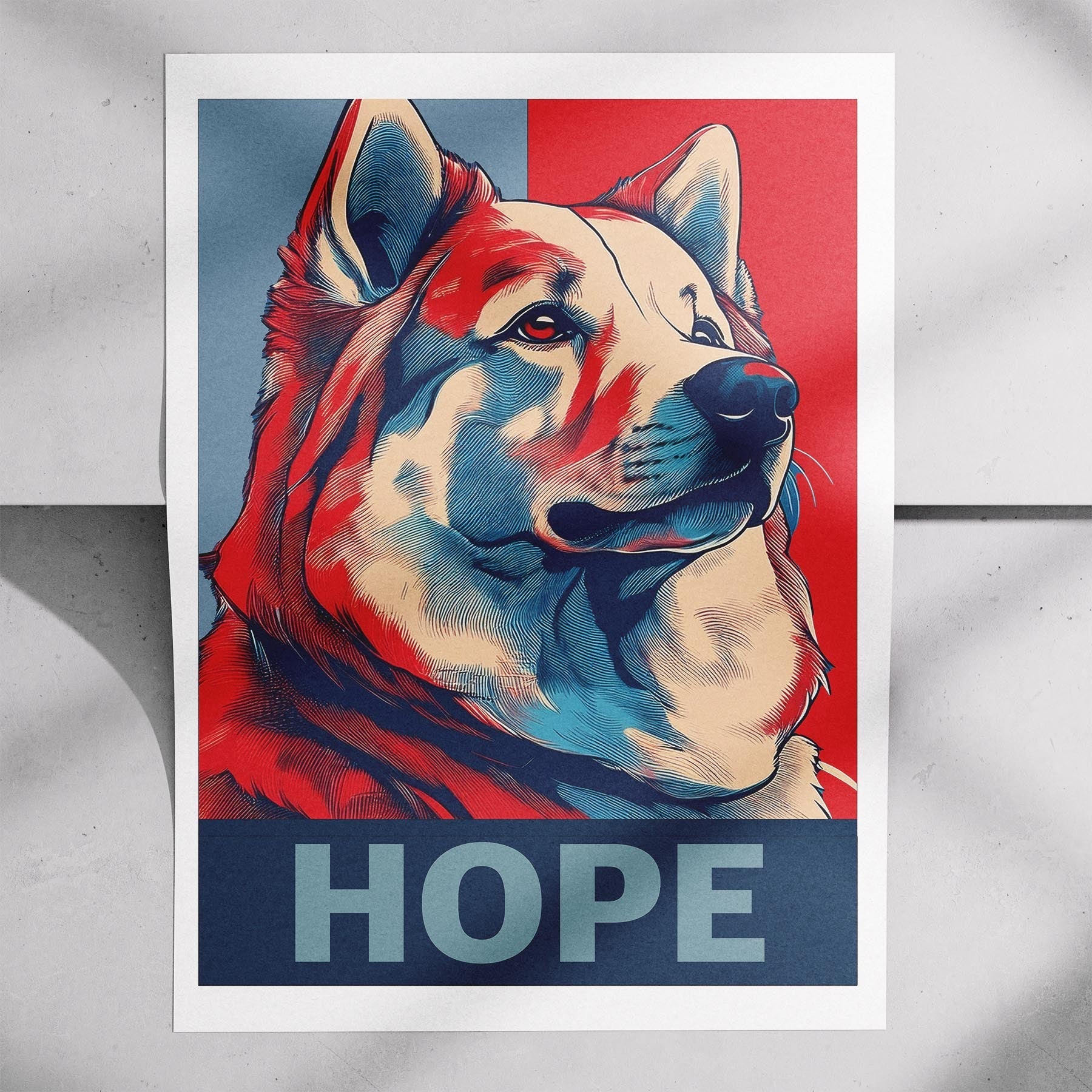 Samoyed HOPE Series Inspired by the Obama Poster image 7