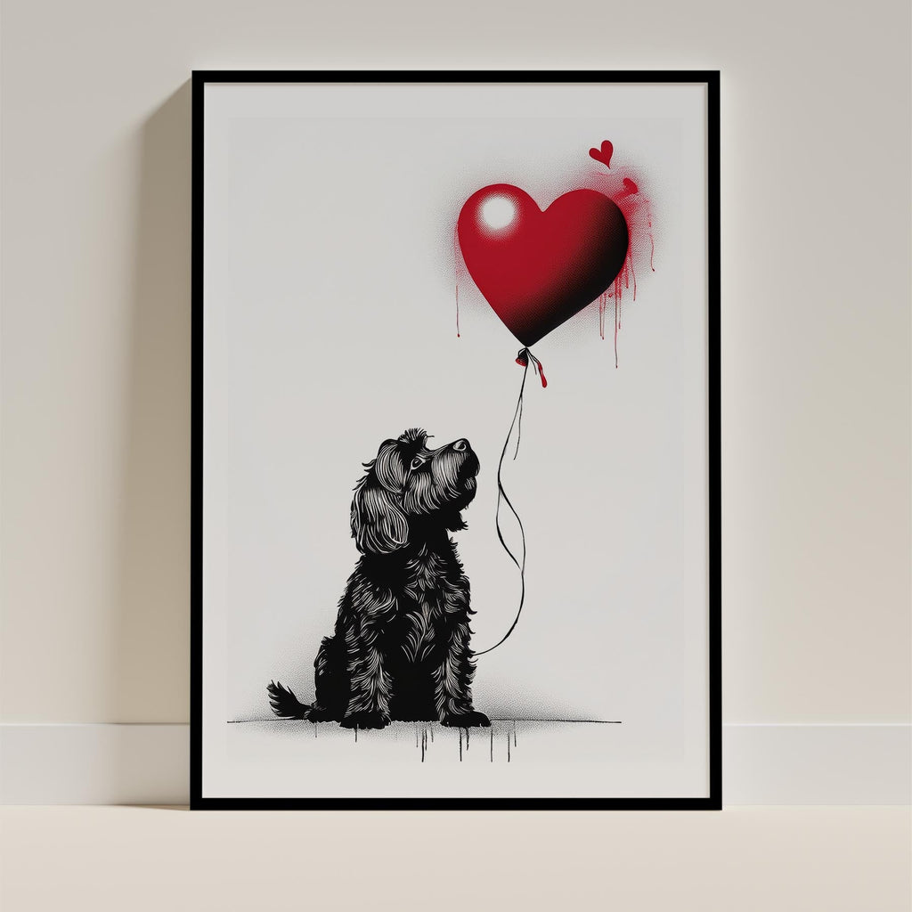 Australian Silky Terrier DOGSY Series inspired by the Art of Banksy image 0