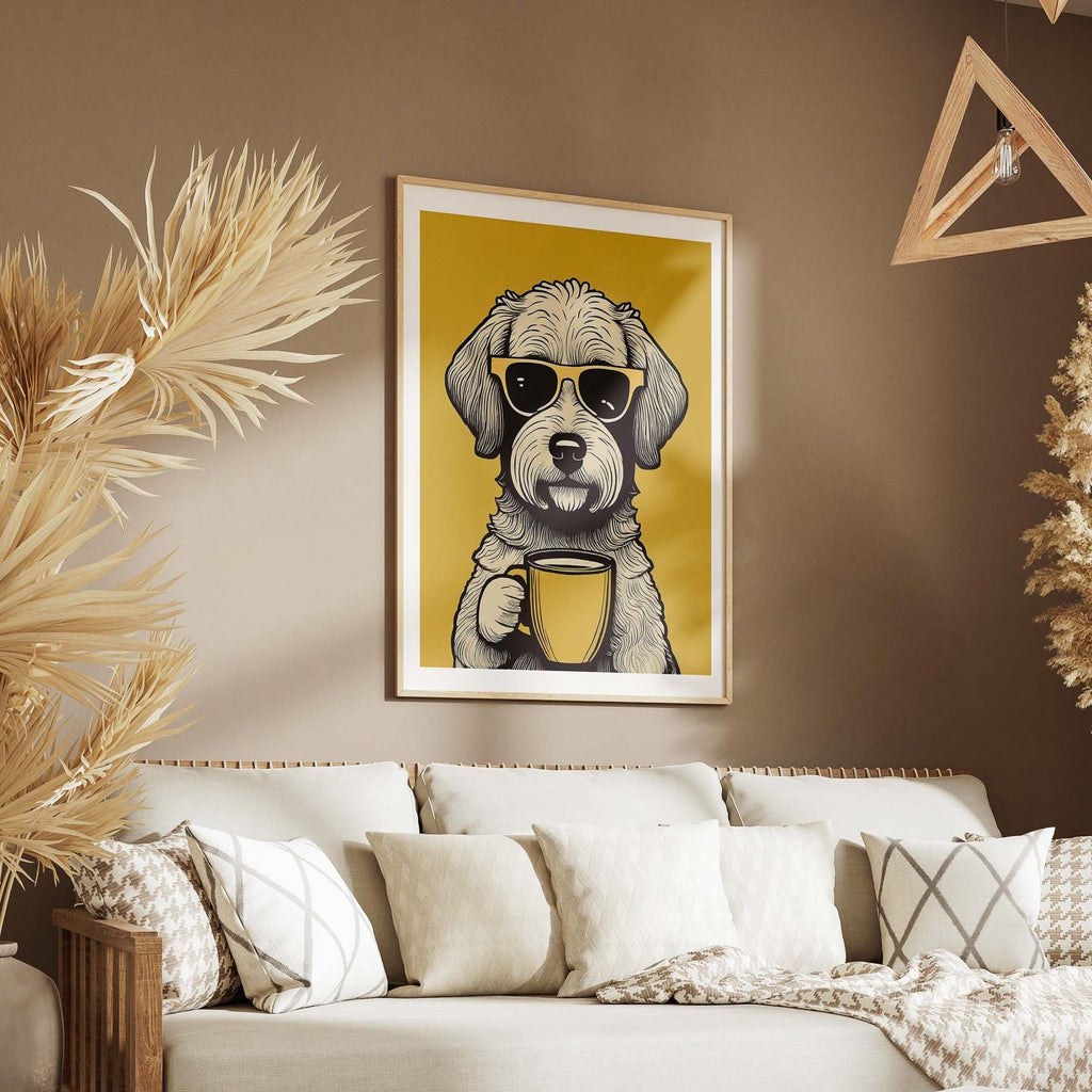 Groodle Chillin Coffee Dog image 5