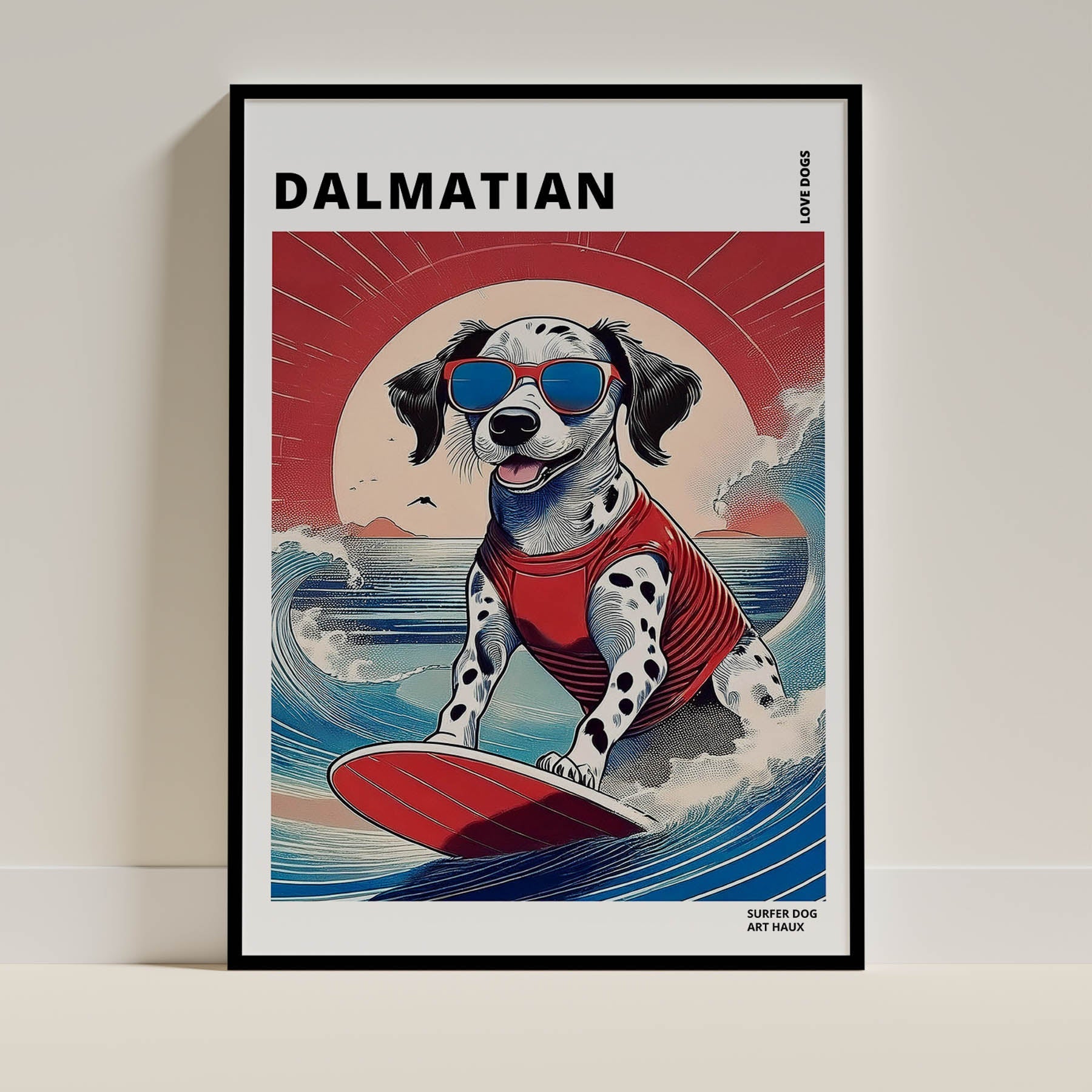 Dalmatian Hokosai Surfer Dogs 1 image 0