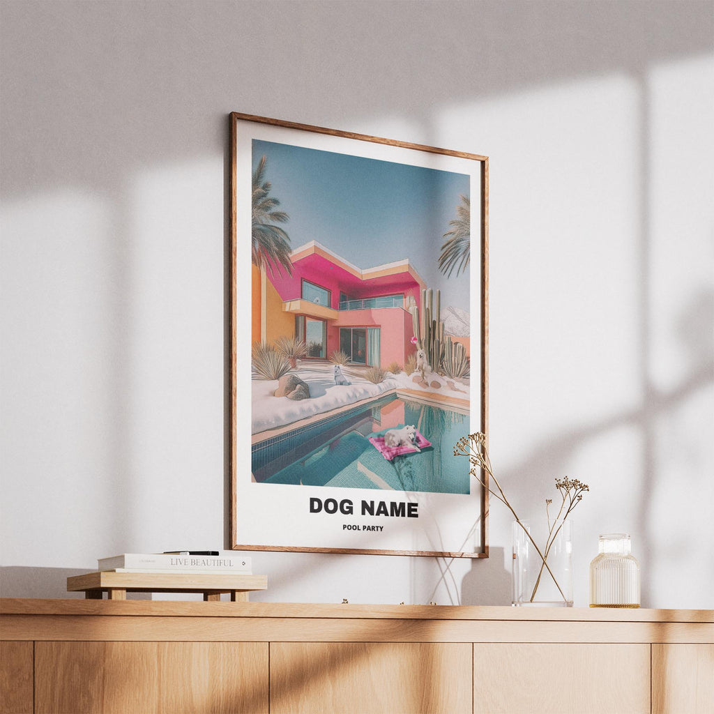 Samoyed Custom Pool Party WITH TEXT image 5