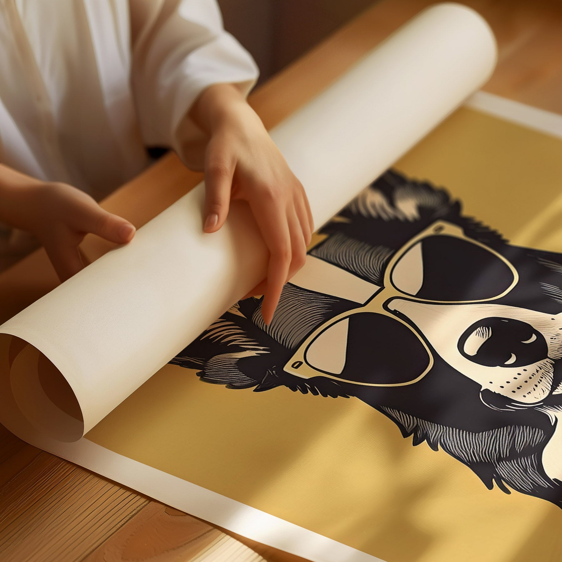 Border Collie Chillin Coffee Dog image 3