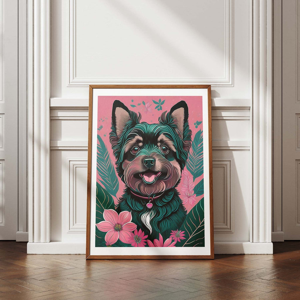 Yorkipoo Flowery Dog image 4