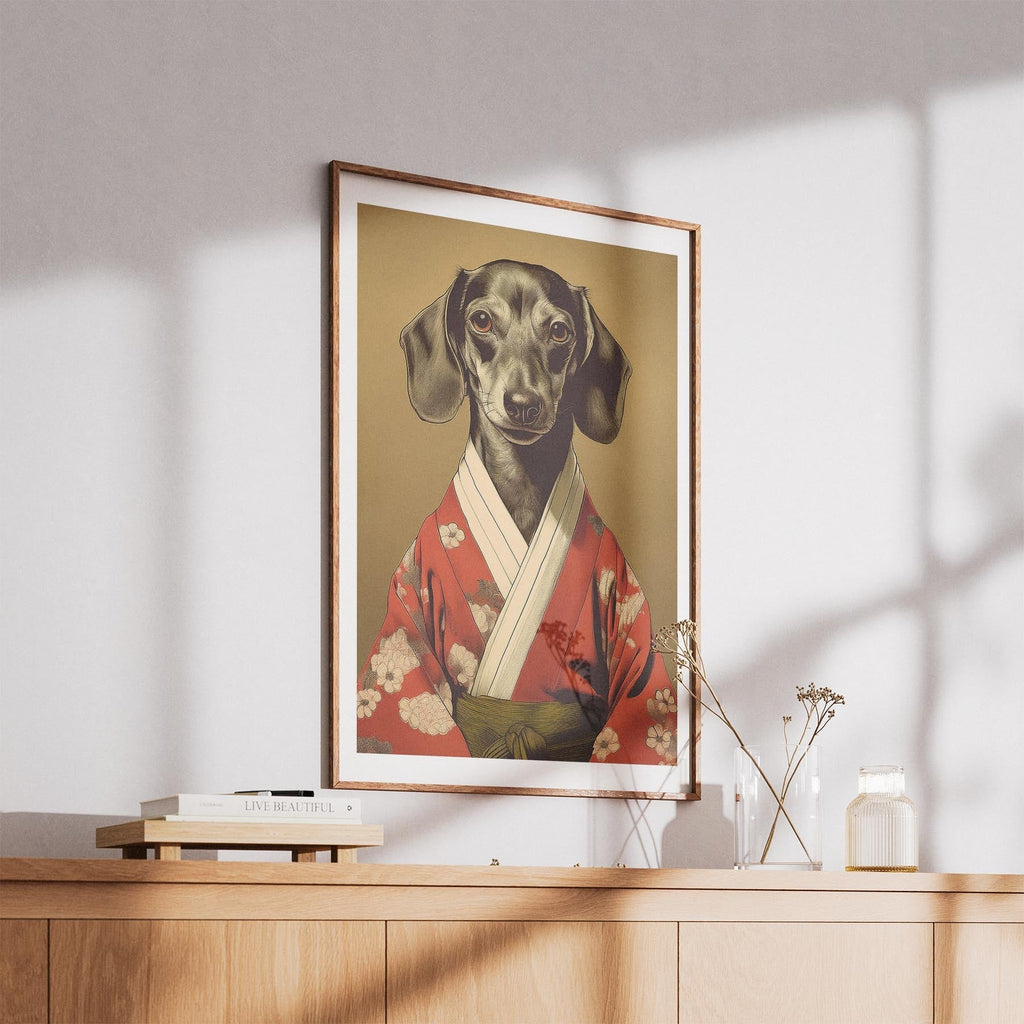 Dachshund Japanse Kimono Dog Series image 5