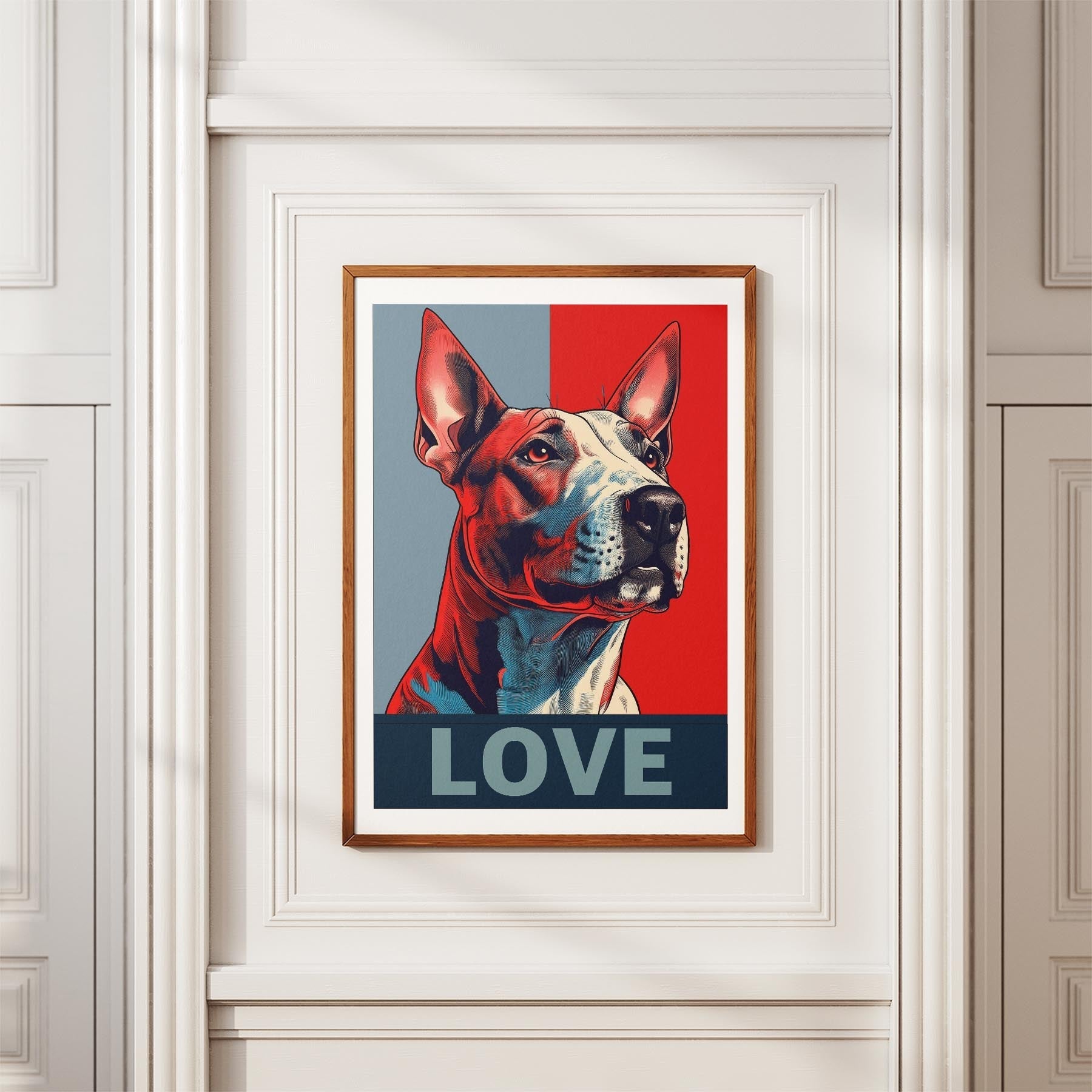 Bull Terrier LOVE Series Inspired by the Obama Poster image 3