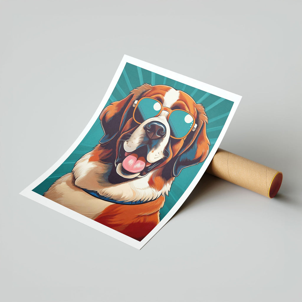 Saint Bernard In Colourful Sunnies 1 image 7