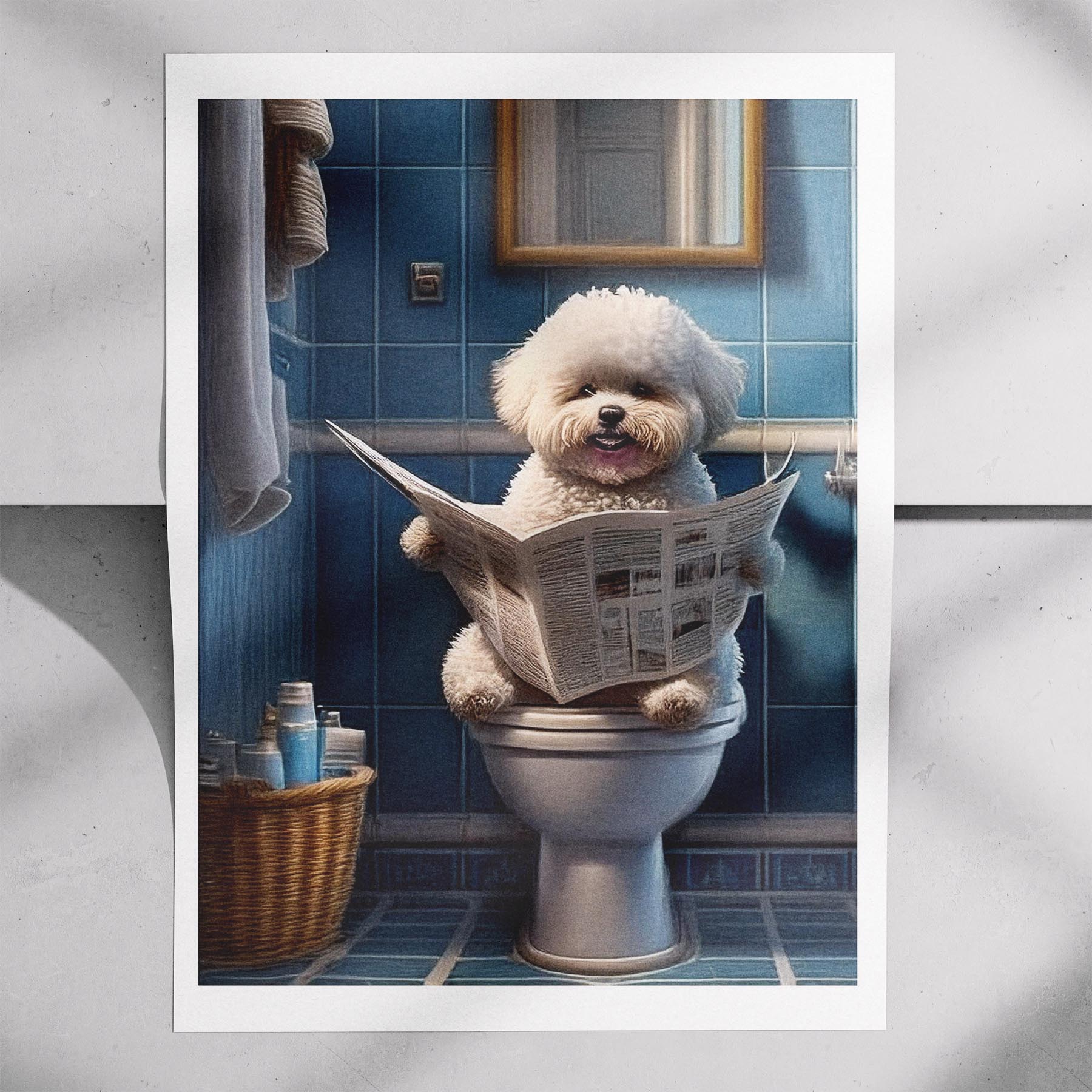 Bichon Frise Toilet Humour Dog Series image 7