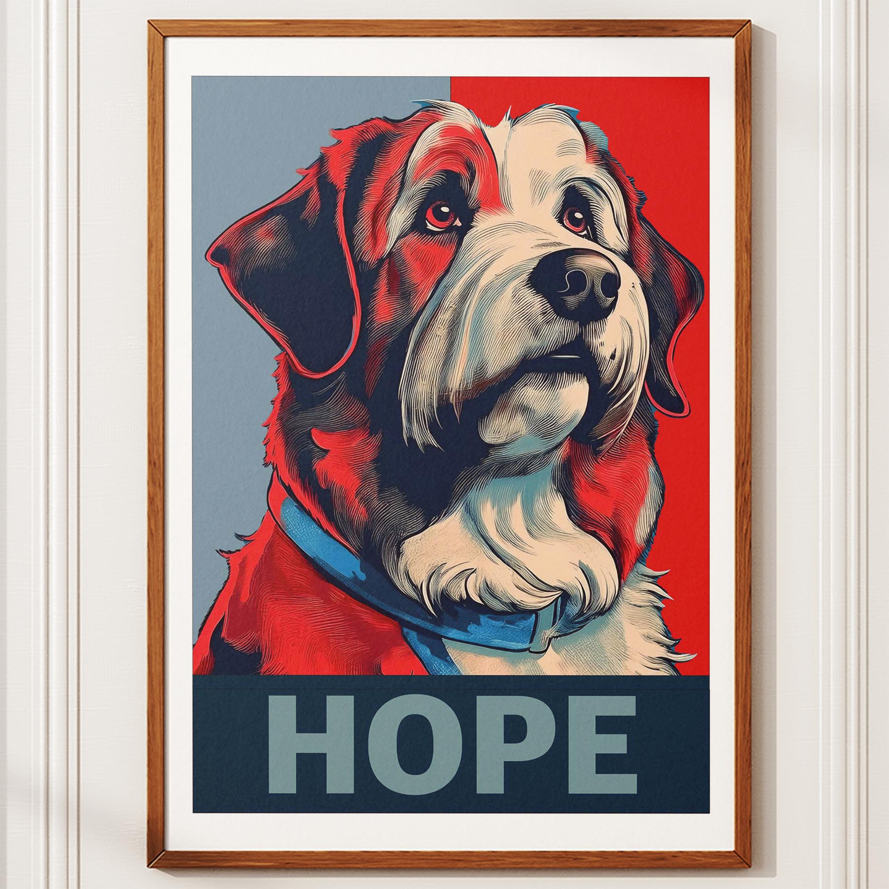 Smithfield Sheepdog HOPE Series Inspired by the Obama Poster image 10