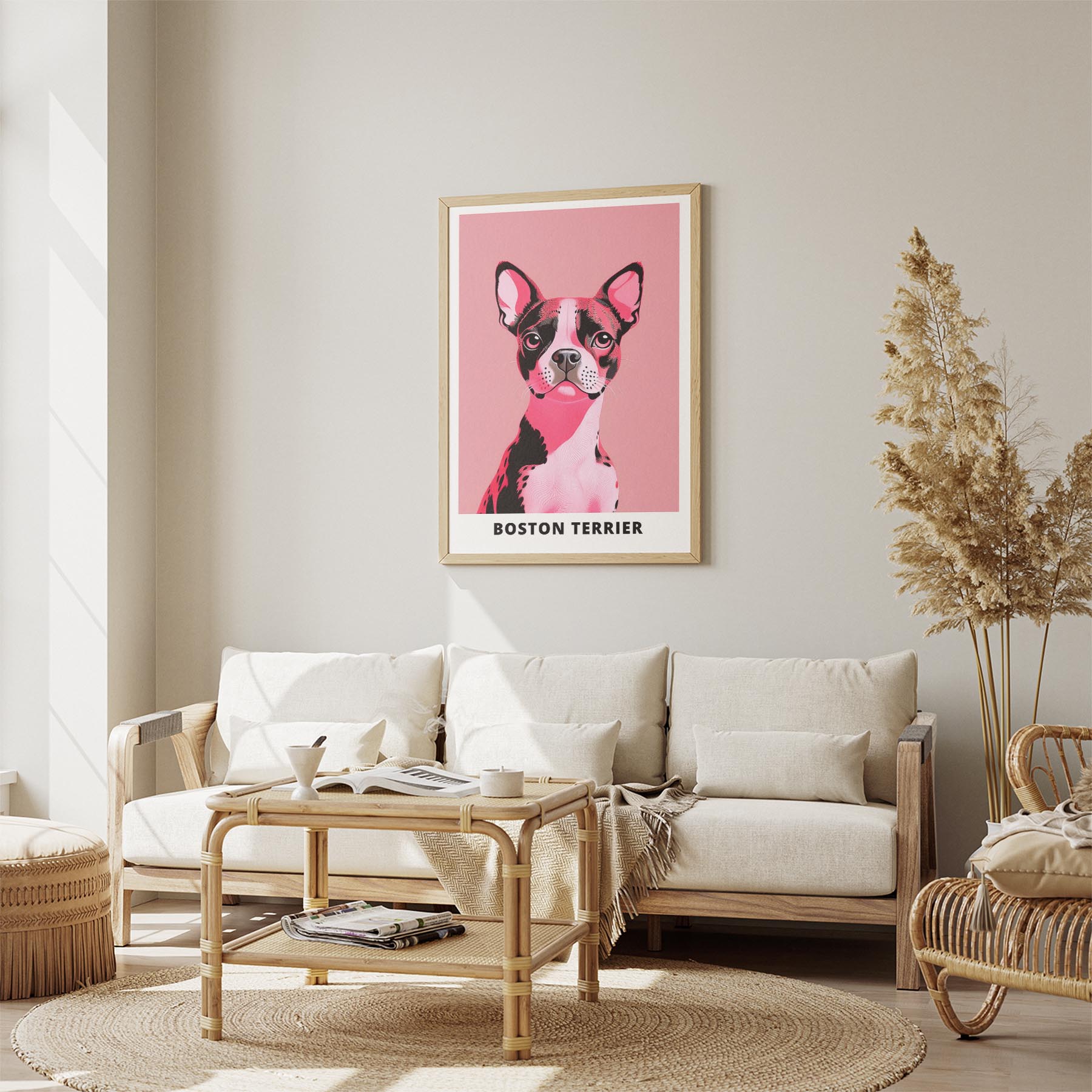 Boston Terrier Pink and Black Dog Series 1 image 2