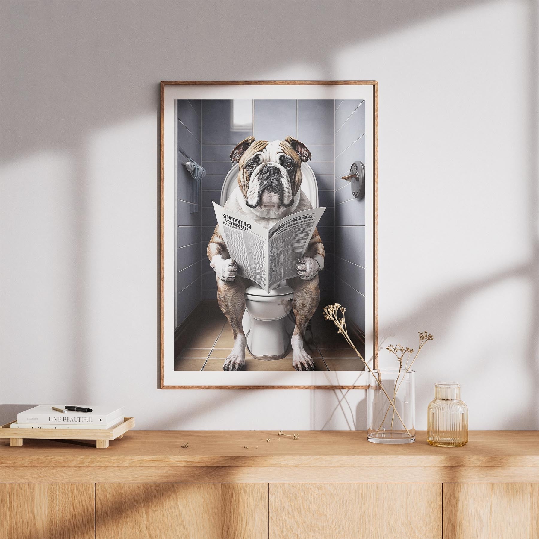 Bulldog Toilet Humour Dog Series 8 image 8