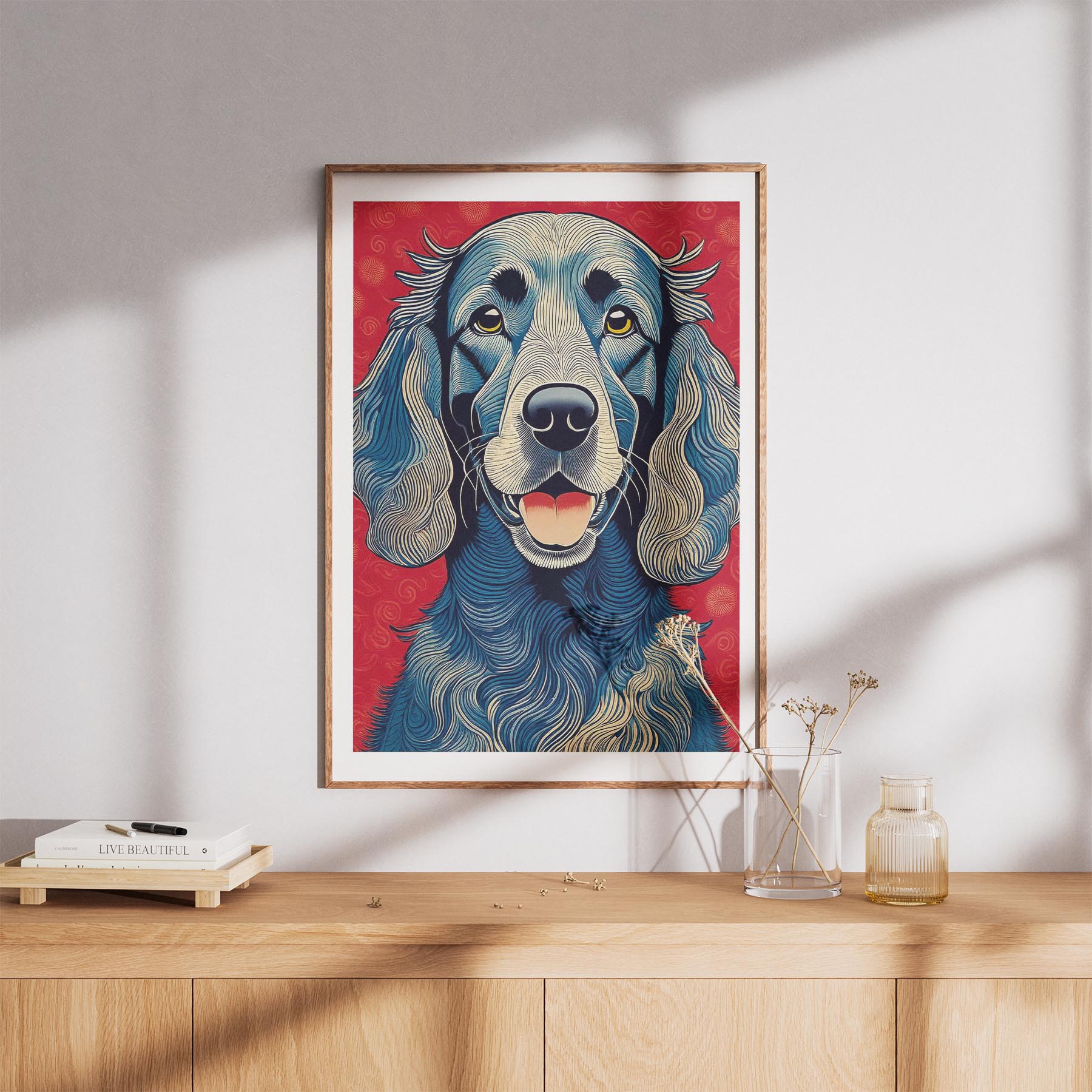 Irish Setter Hokusai Japanese Inspired Dog Series image 8