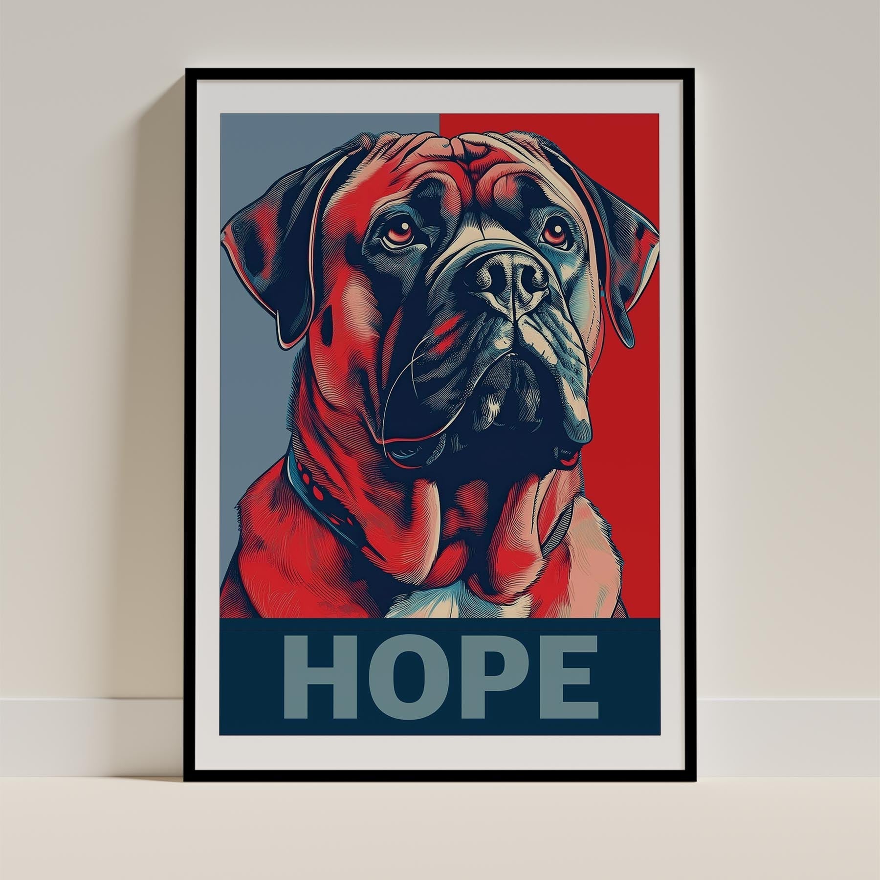 Bullmastiff HOPE Series Inspired by the Obama Poster image 11
